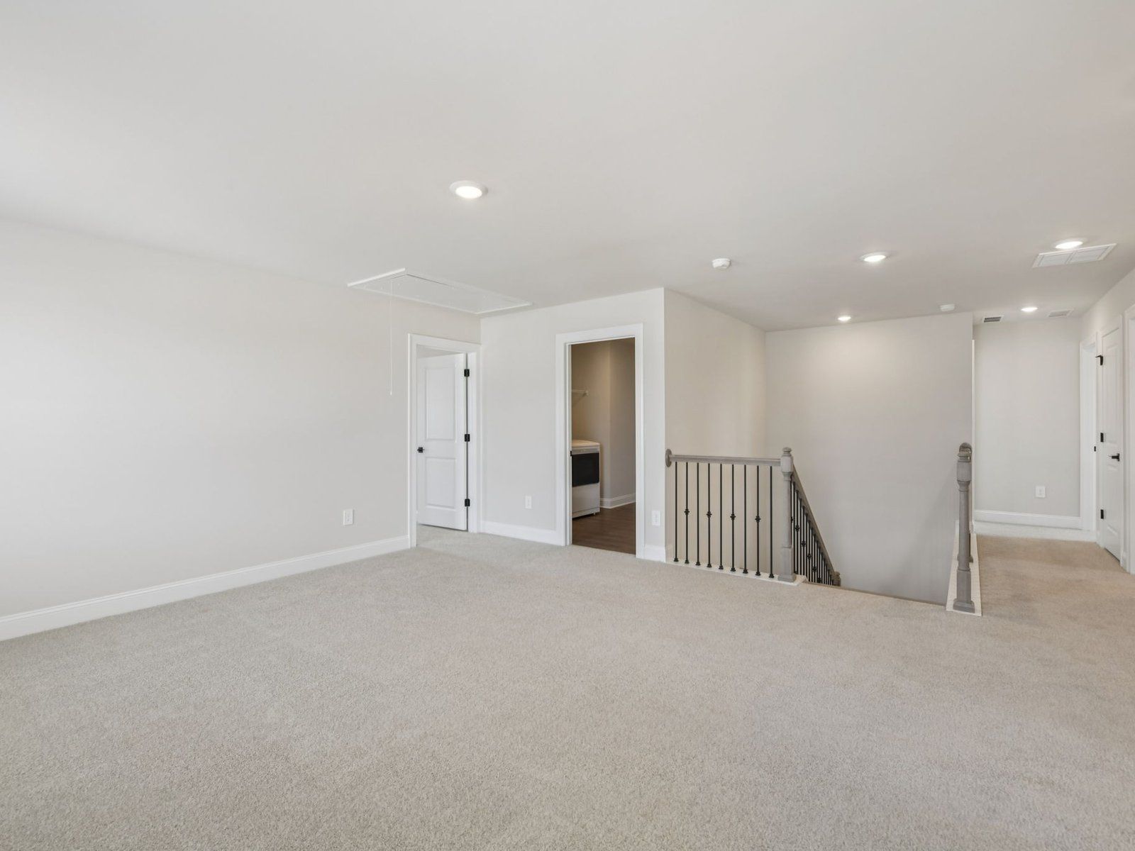 The Johnson floorplan with the Relaxed Transitional Linen interior package modeled at River Pointe.