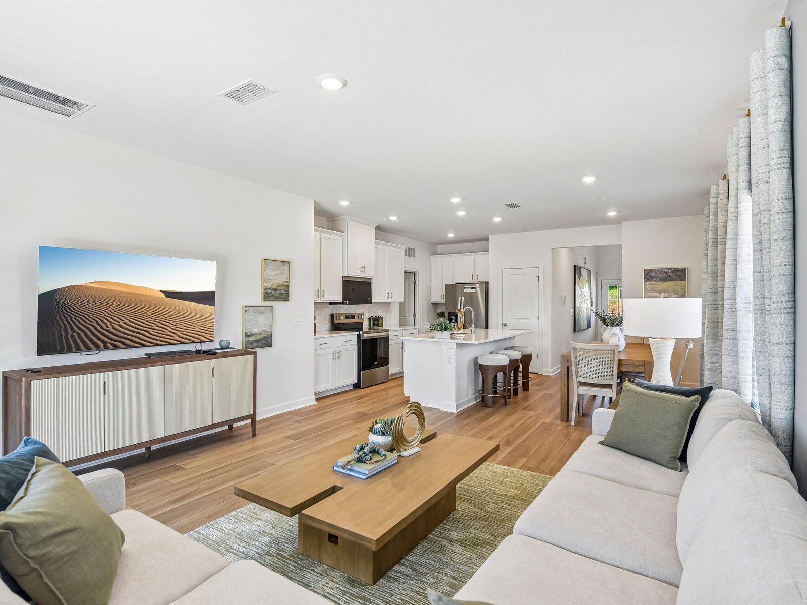 Our open-concept floorplan makes hosting a breeze.