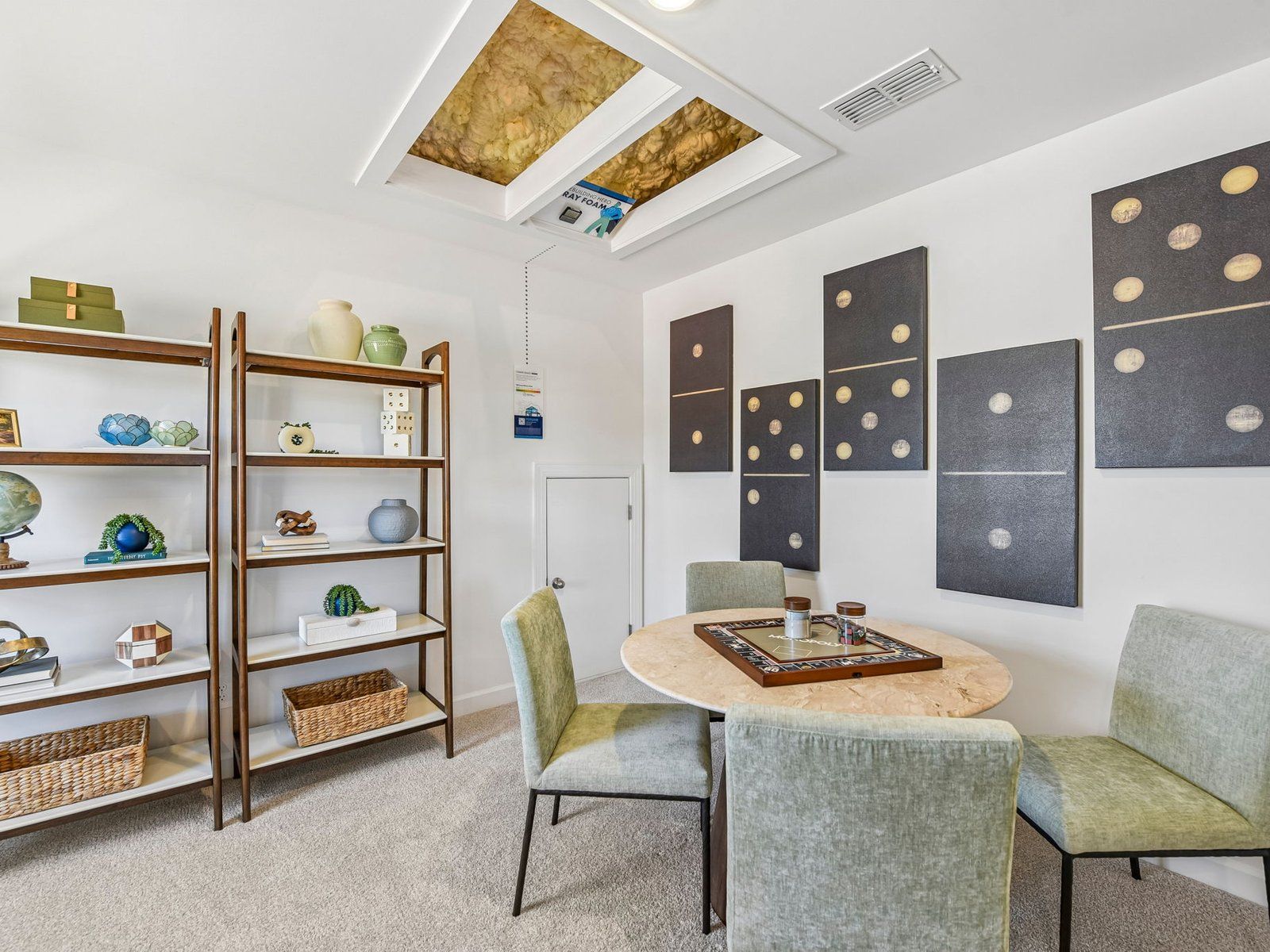 The upstairs loft makes for a perfect game room or office space.