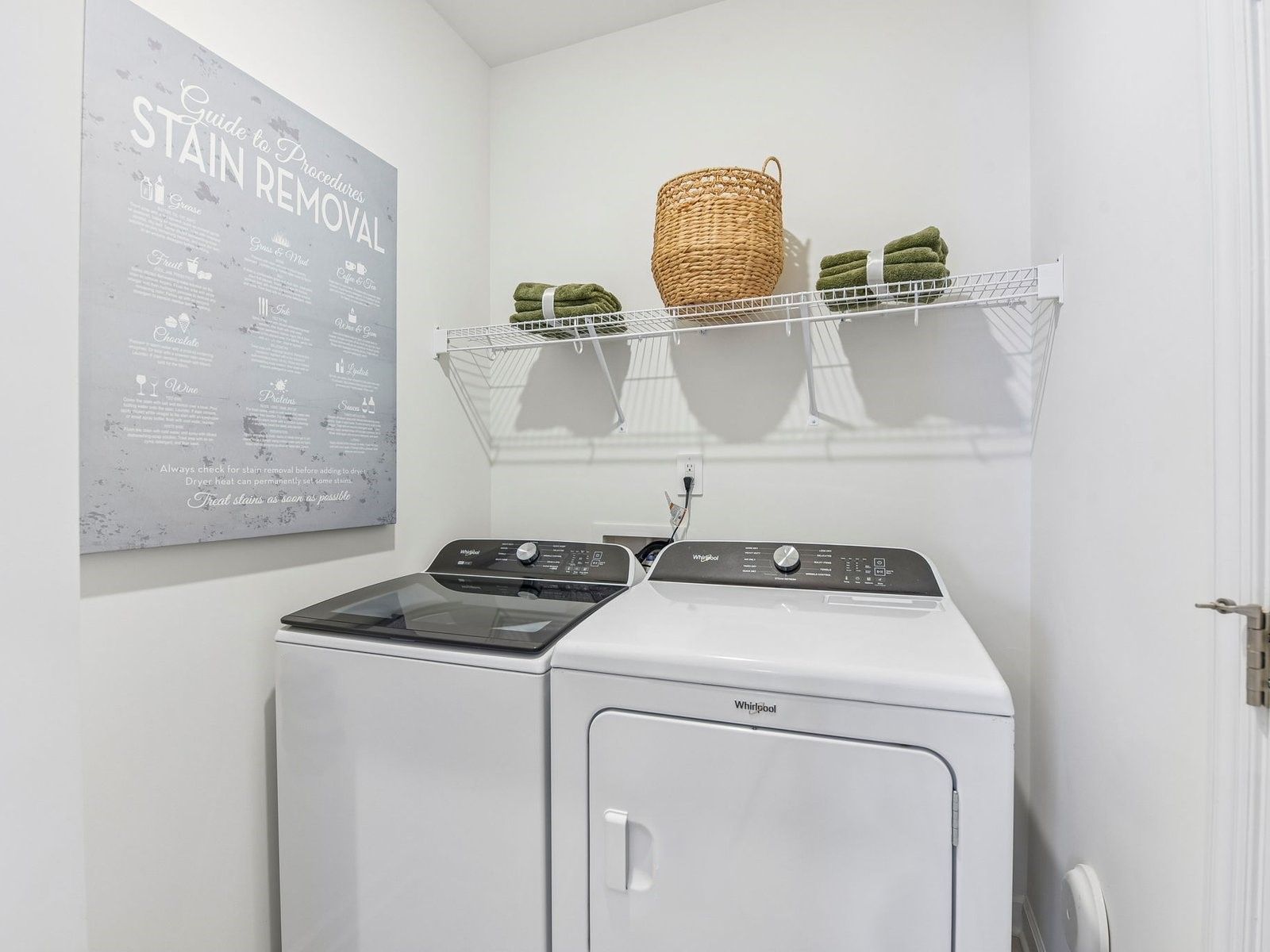 Laundry day can be a breeze with more room to store and organize your cleaning essentials.
