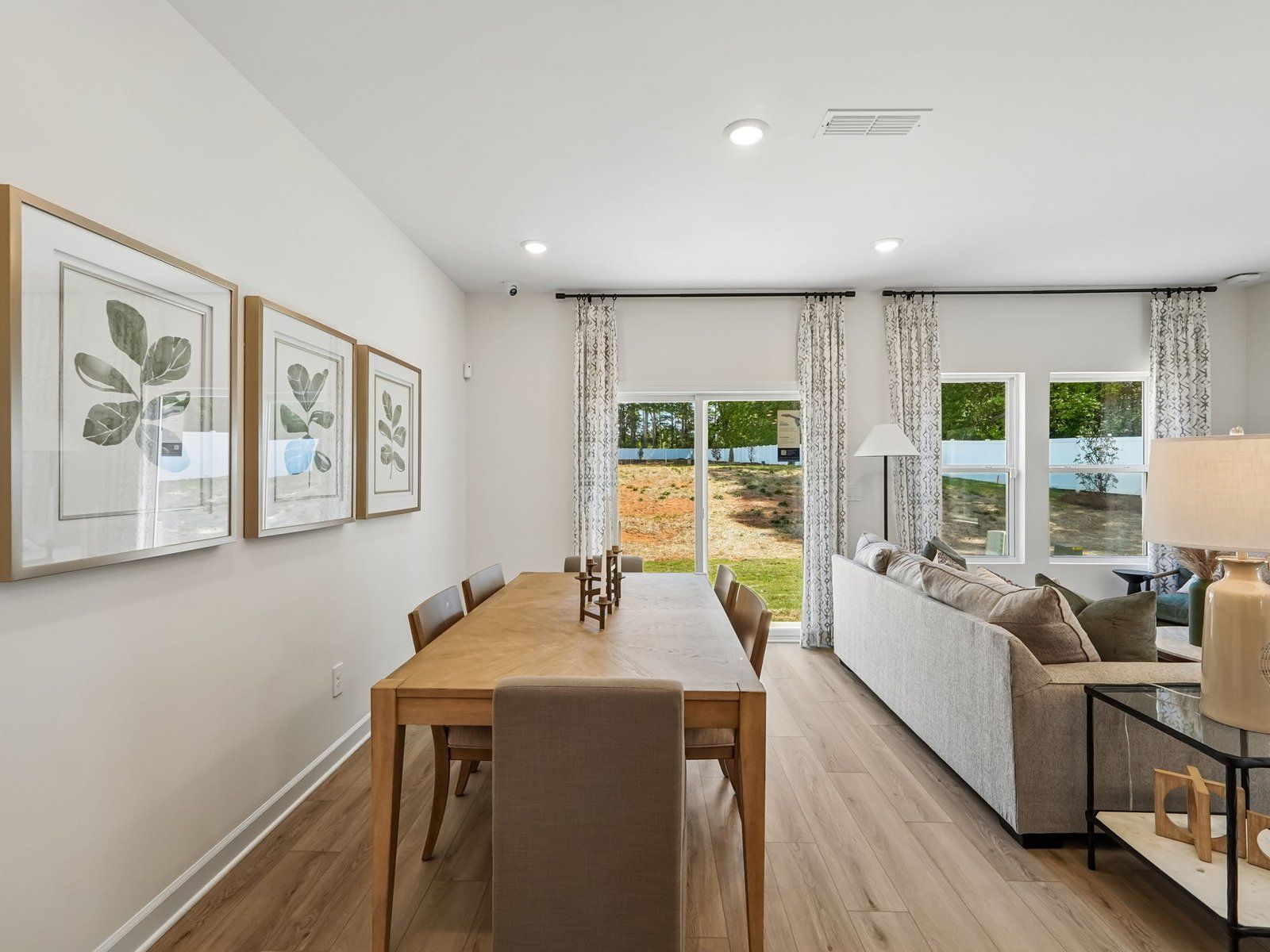 Turn the dining area into a formal eating space or a cozy breakfast nook.