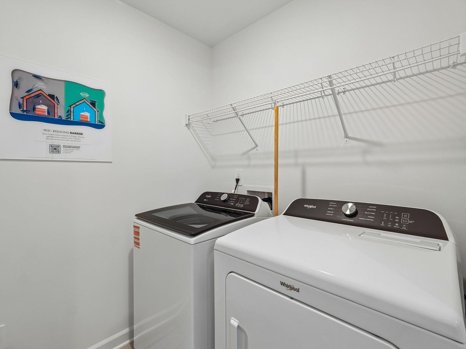 Laundry day just got easier with more room to store and organize your cleaning essentials.