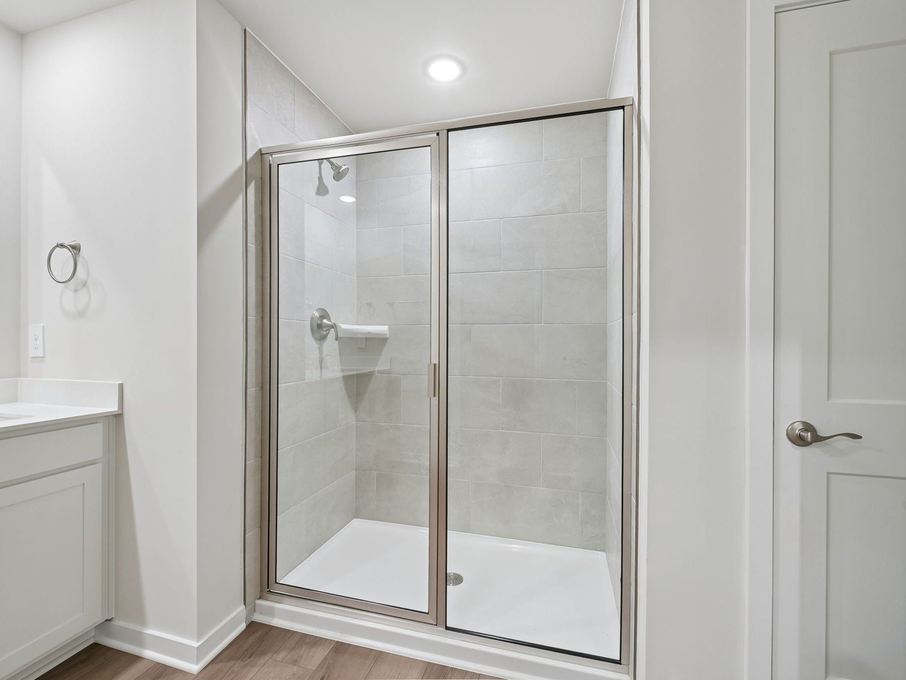 Primary bathroom in the Roswell floorplan at a Meritage Homes community in Wendell, NC.