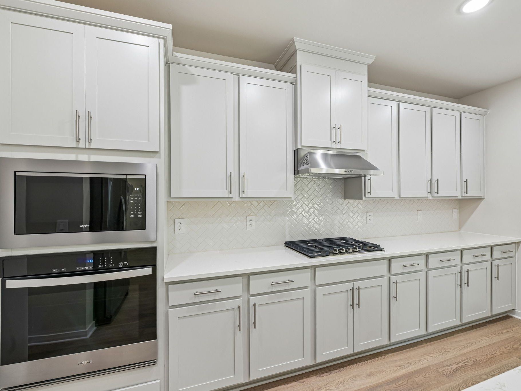 Kitchen the Taylorsville floorplan at a Meritage Homes community in Wendell, NC.