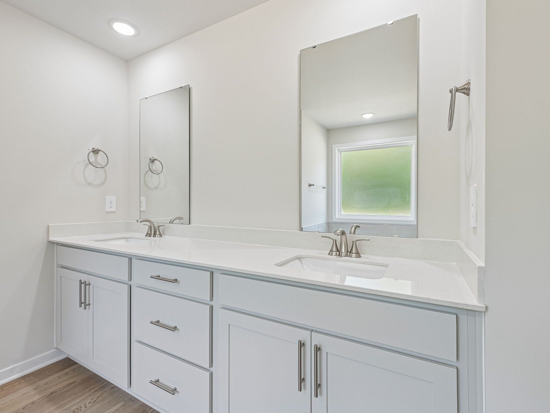 Primary bathroom in the Taylorsville floorplan at a Meritage Homes community in Wendell, NC.