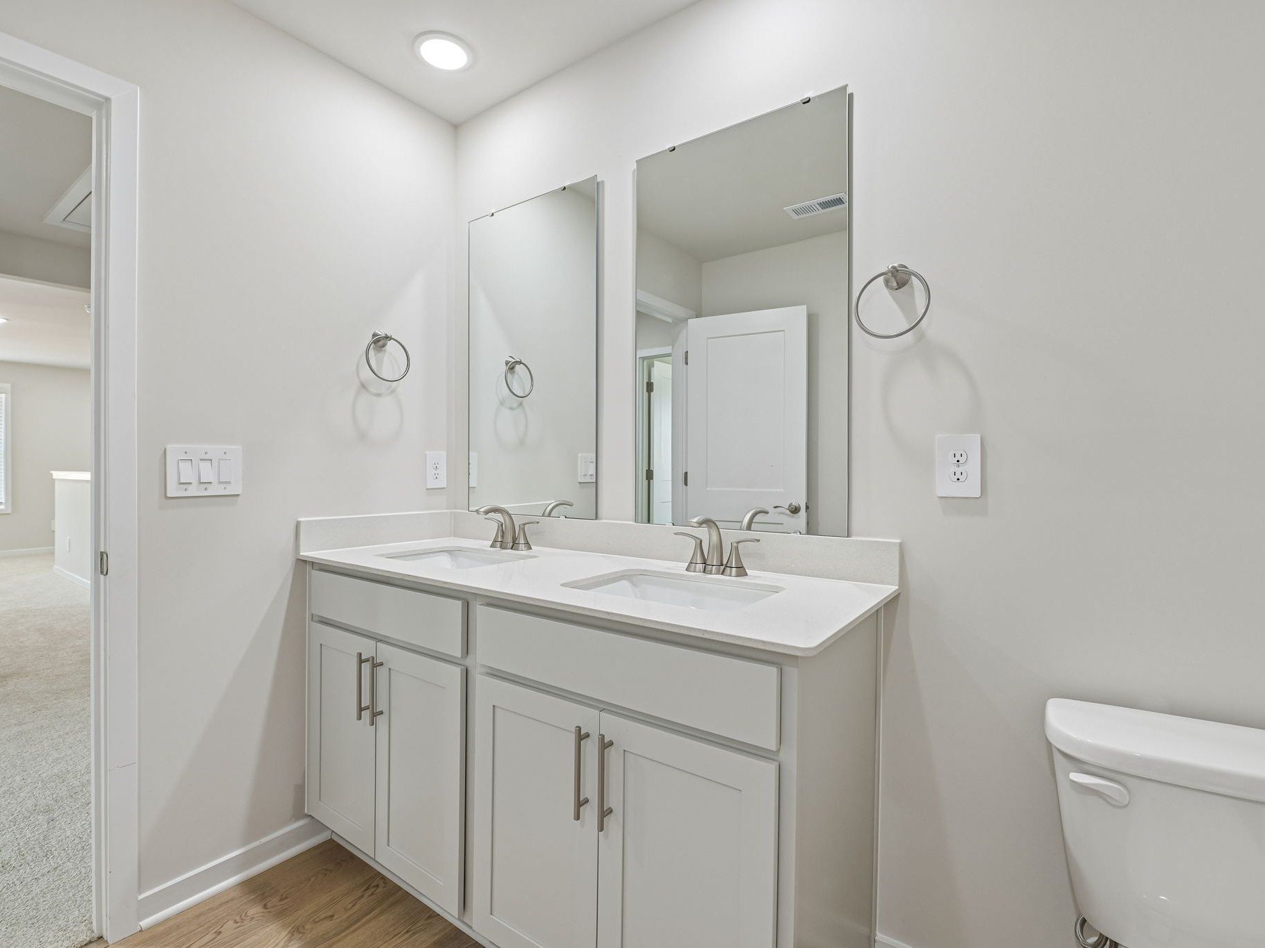 Secondary bathroom in the Taylorsville floorplan at a Meritage Homes community in Wendell, NC.