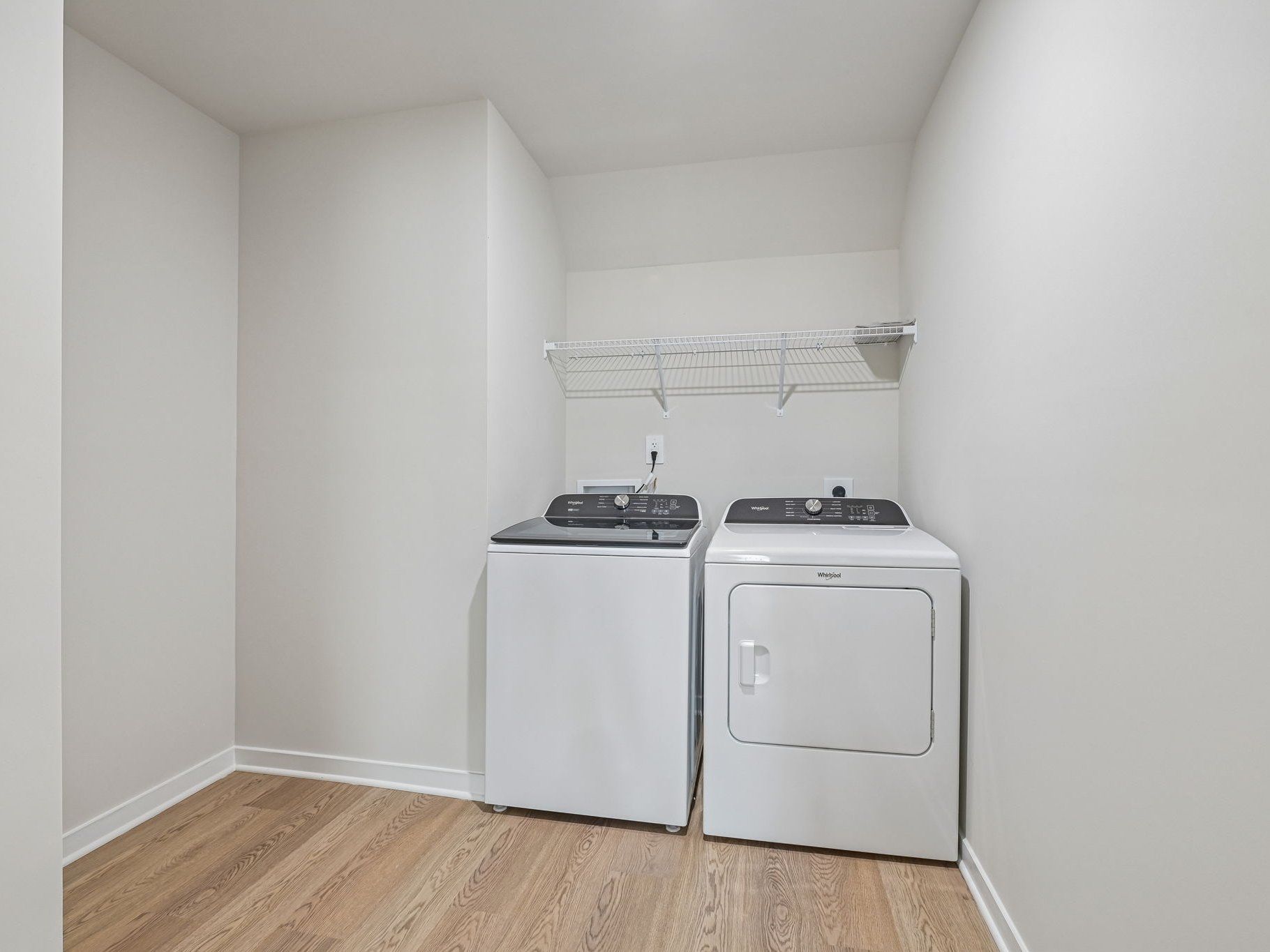 Laundry room the Taylorsville floorplan at a Meritage Homes community in Wendell, NC.