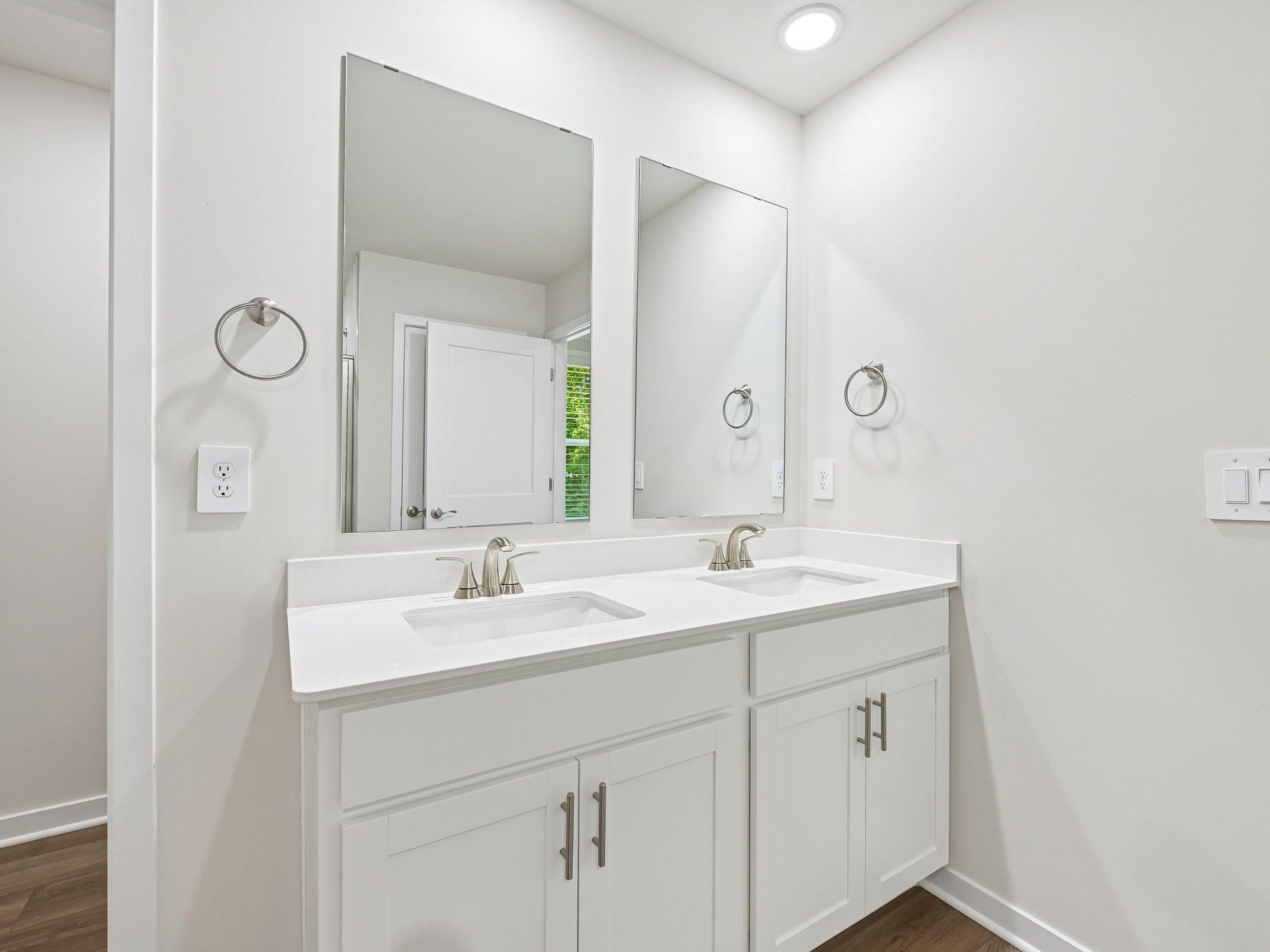 Primary bathroom in the Lakeland floorplan at a Meritage Homes community in Zebulon, NC.