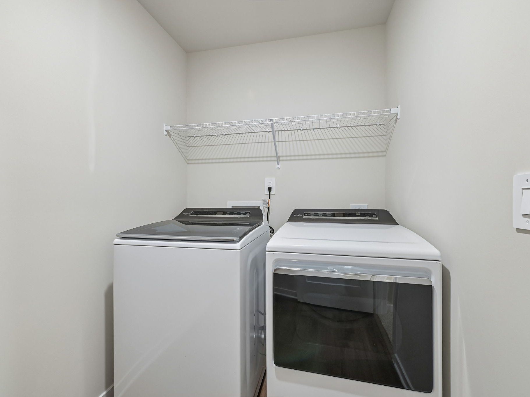 Laundry room in the Lakeland floorplan at a Meritage Homes community in Zebulon, NC.