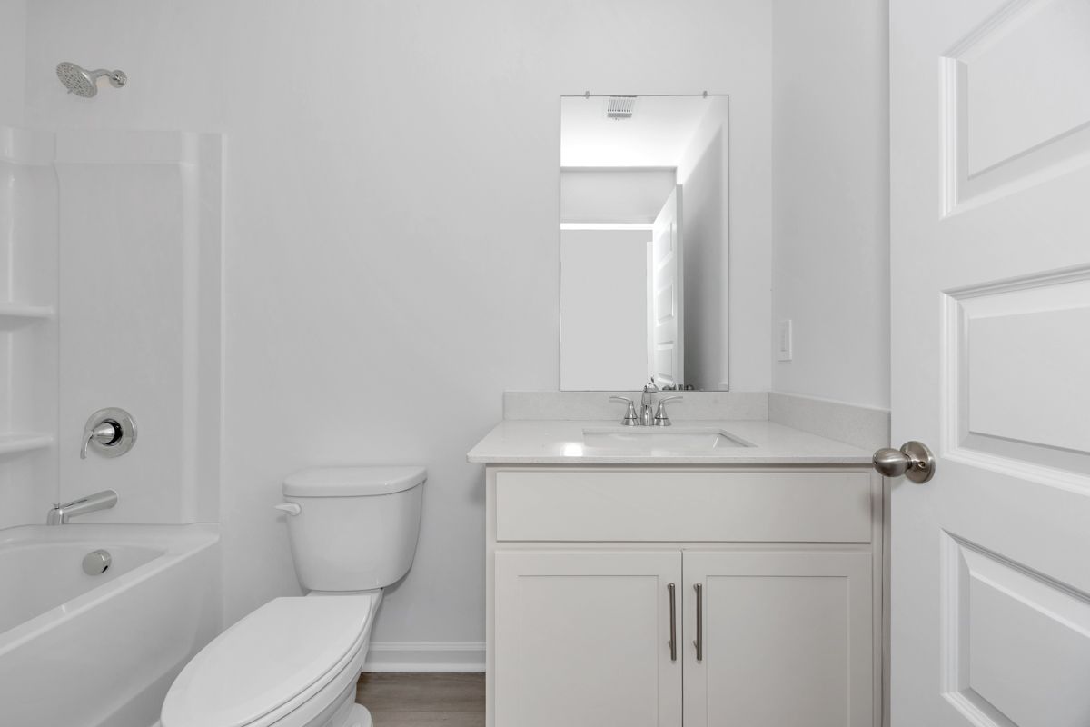 The Manchester floorplan with the Fresh Limestone interior package.