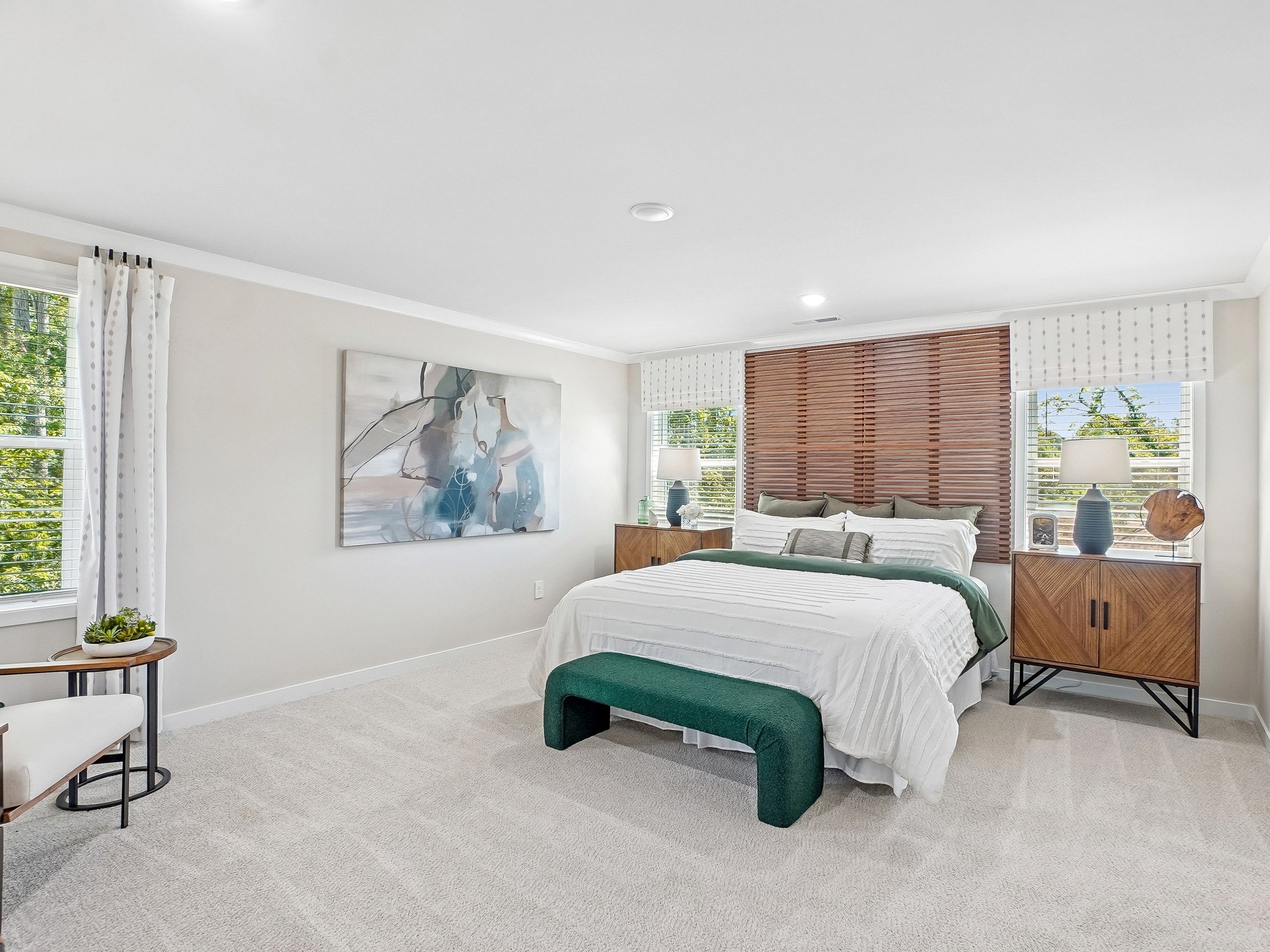 Primary bedroom in the Wilson floorplan at a Meritage Homes community in Zebulon, NC.
