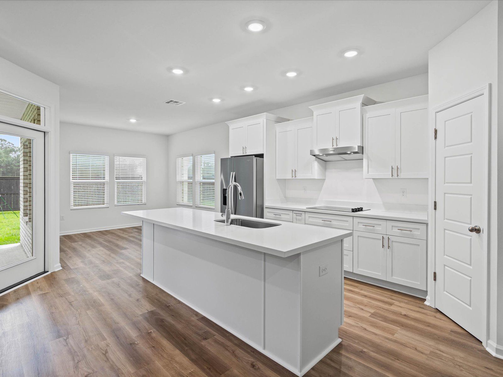 Kitchen in the Taylor floorplan at a Meritage Homes community in Gulfport, MS.