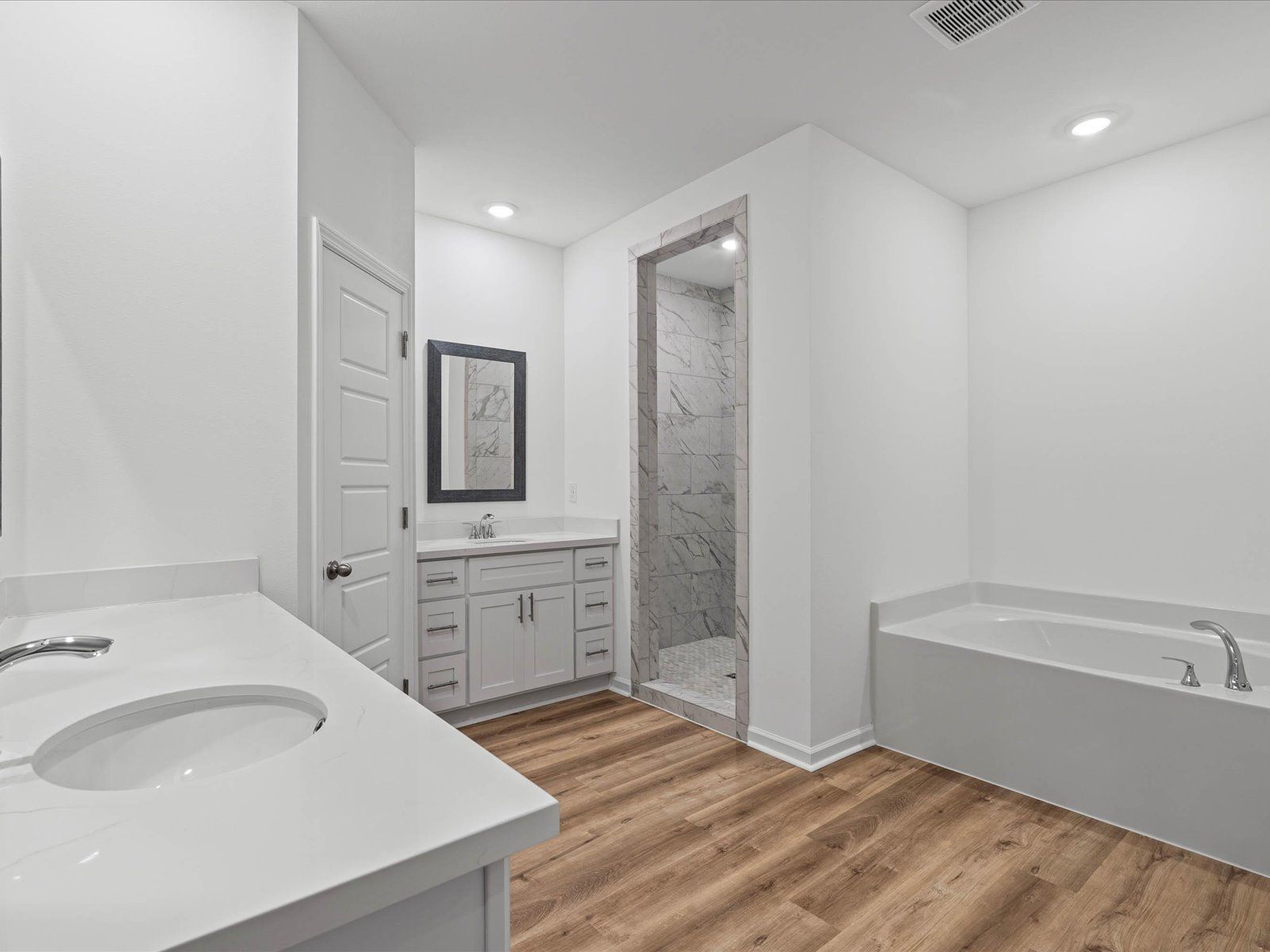 Primary bathroom in the Taylor floorplan at a Meritage Homes community in Gulfport, MS.