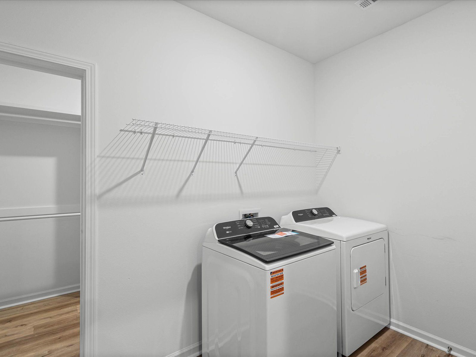Laundry room in the Taylor floorplan at a Meritage Homes community in Gulfport, MS.