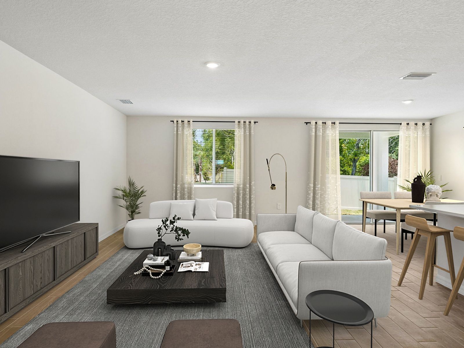 Living Space Virtually Staged