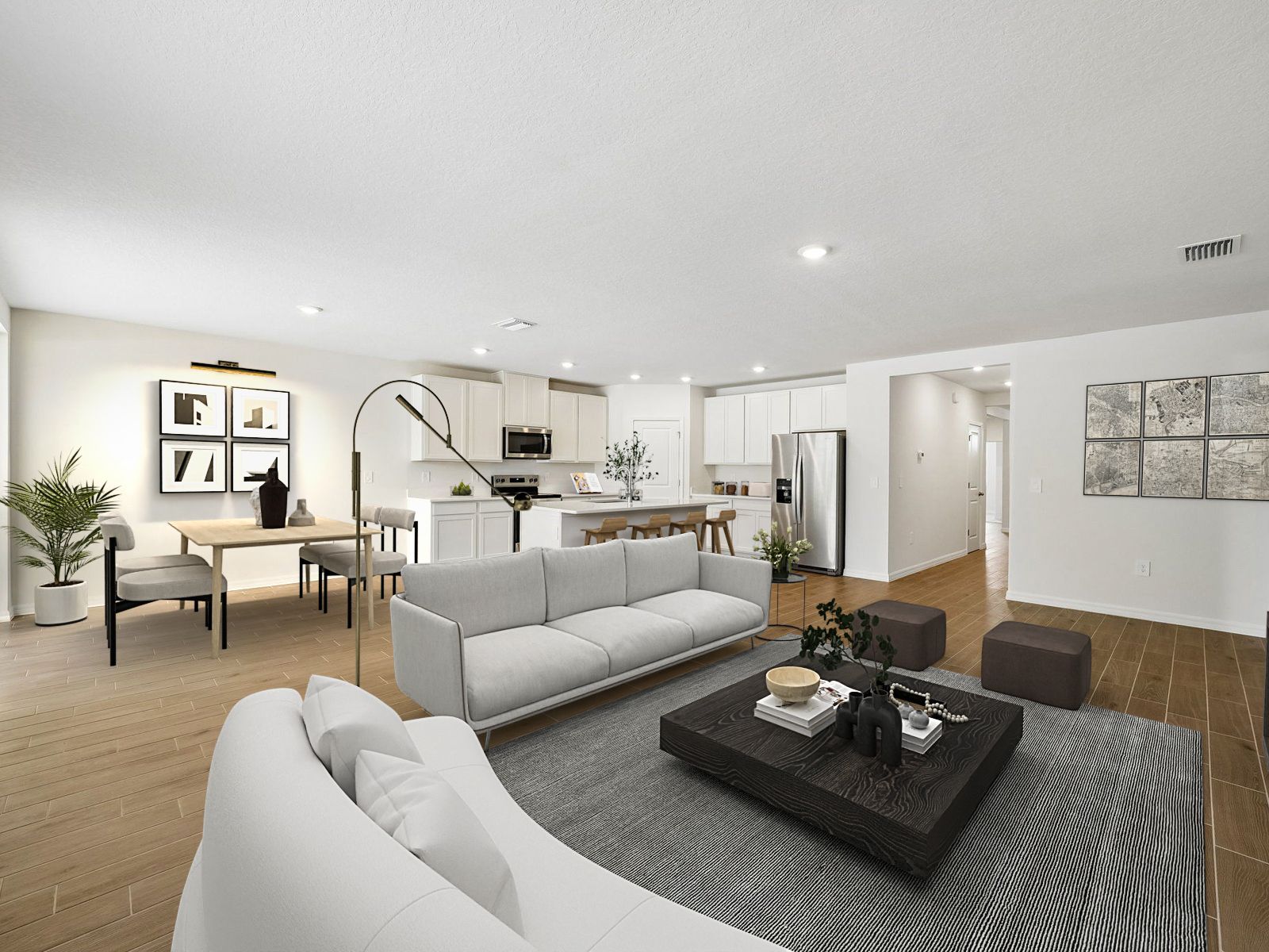 Great Room Virtually Staged