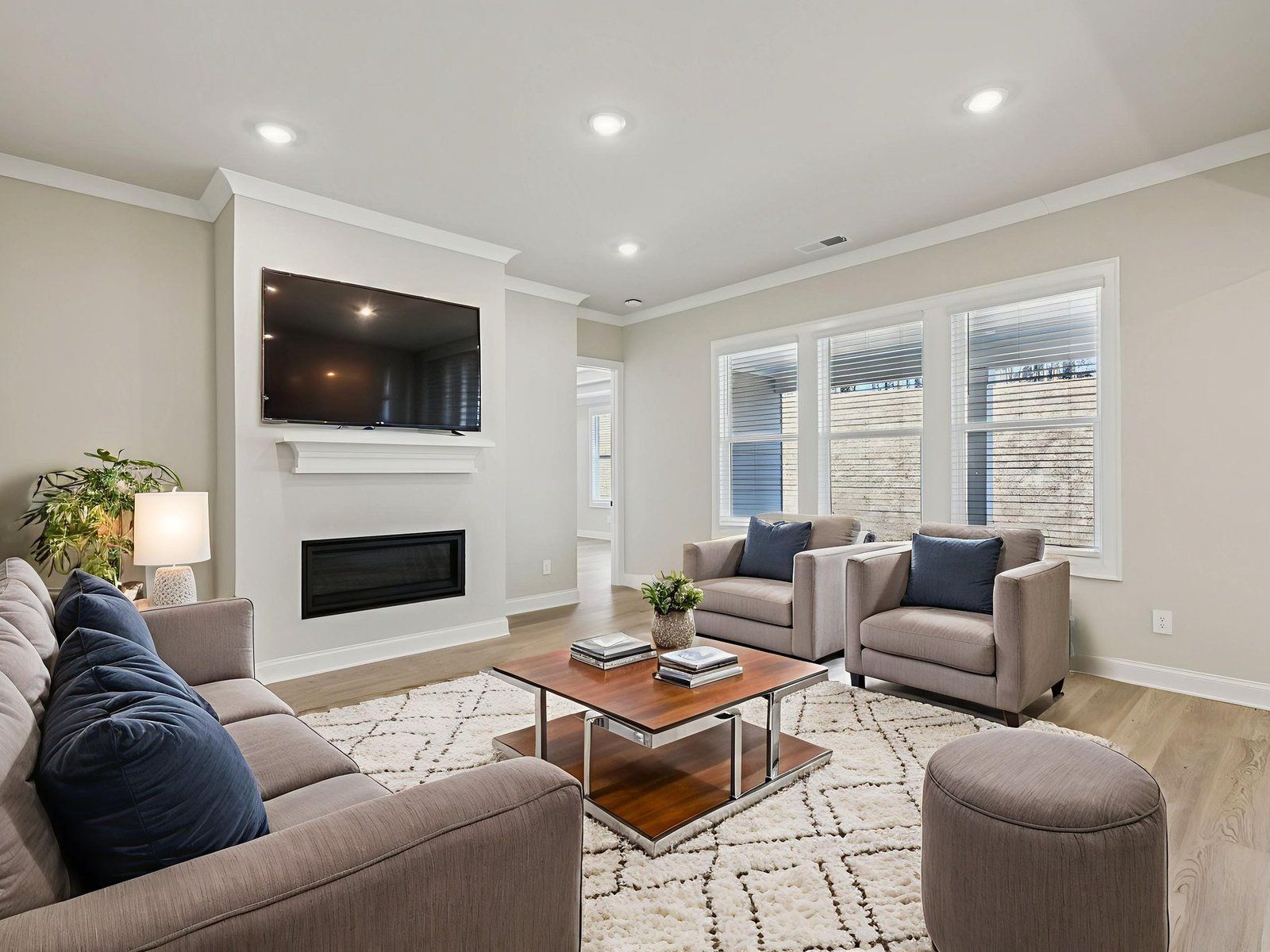 The Abbeville floorplan with the Upscale Rustic Linen interior package.