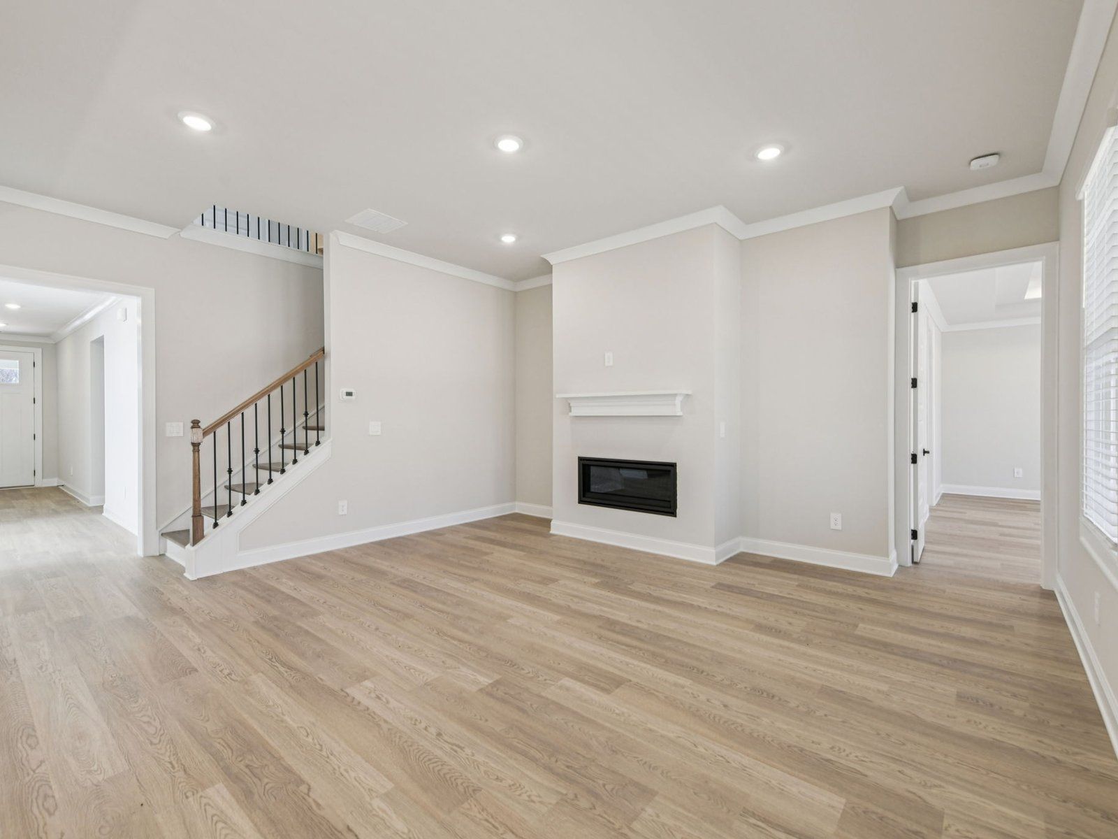 The Abbeville floorplan with the Upscale Rustic Linen interior package.