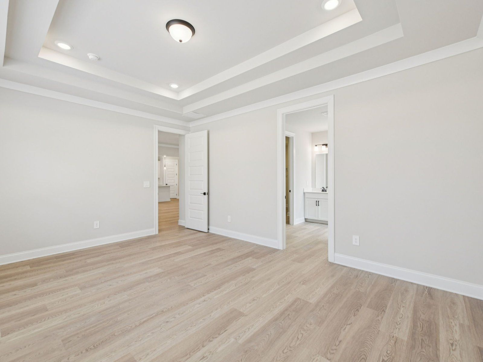The Abbeville floorplan with the Upscale Rustic Linen interior package.
