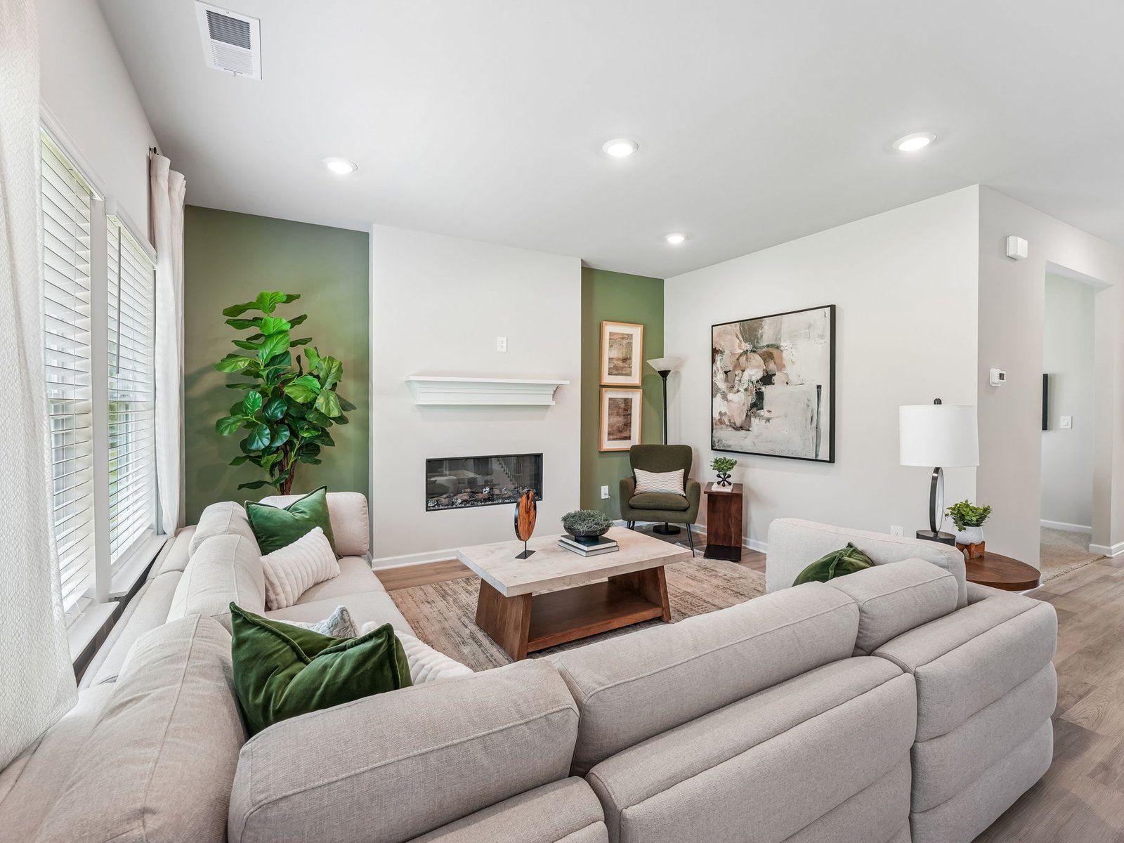 The Lakeland floorplan with the Charm Almond interior package.