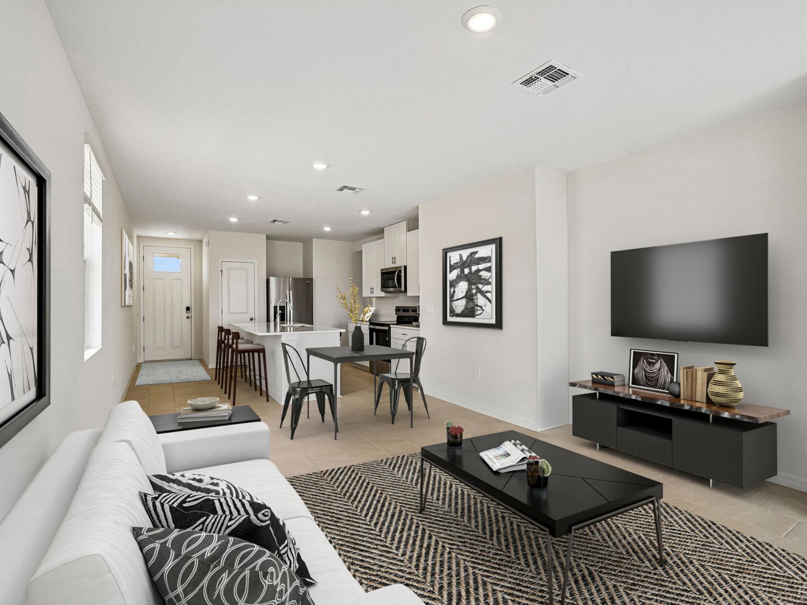 Great Room Virtually Staged