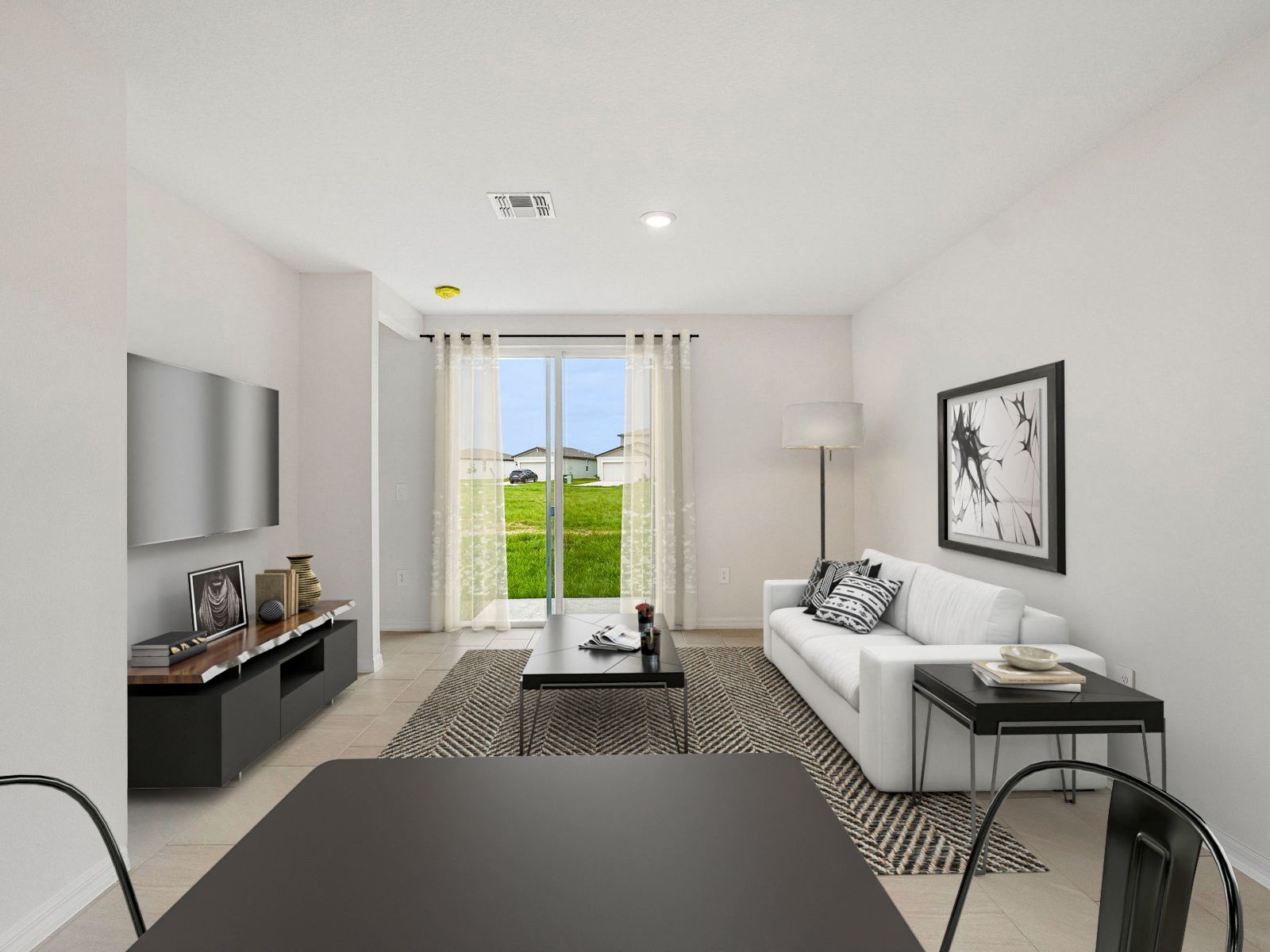 Living Space Virtually Staged
