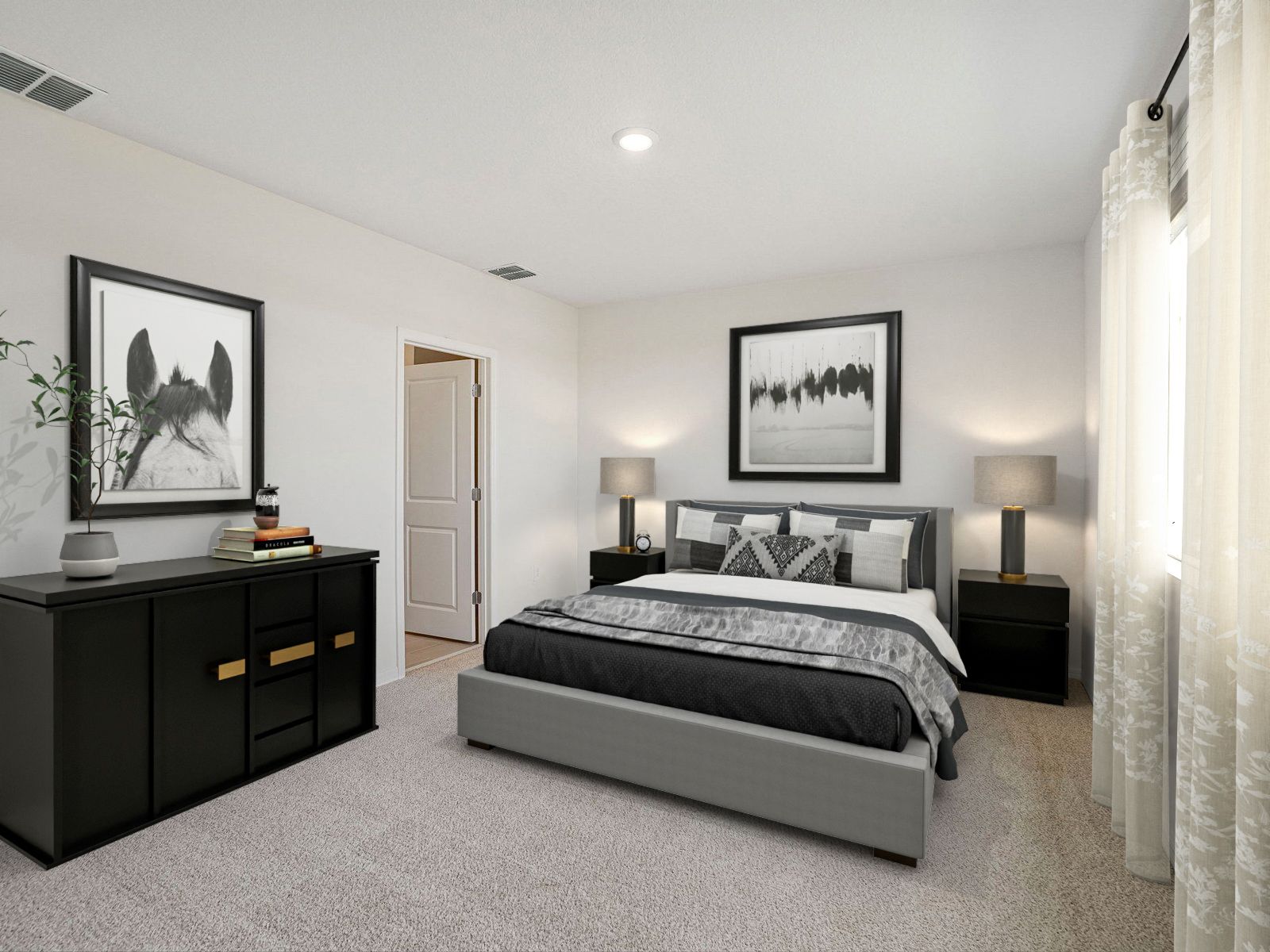 Primary Bedroom Virtually Staged