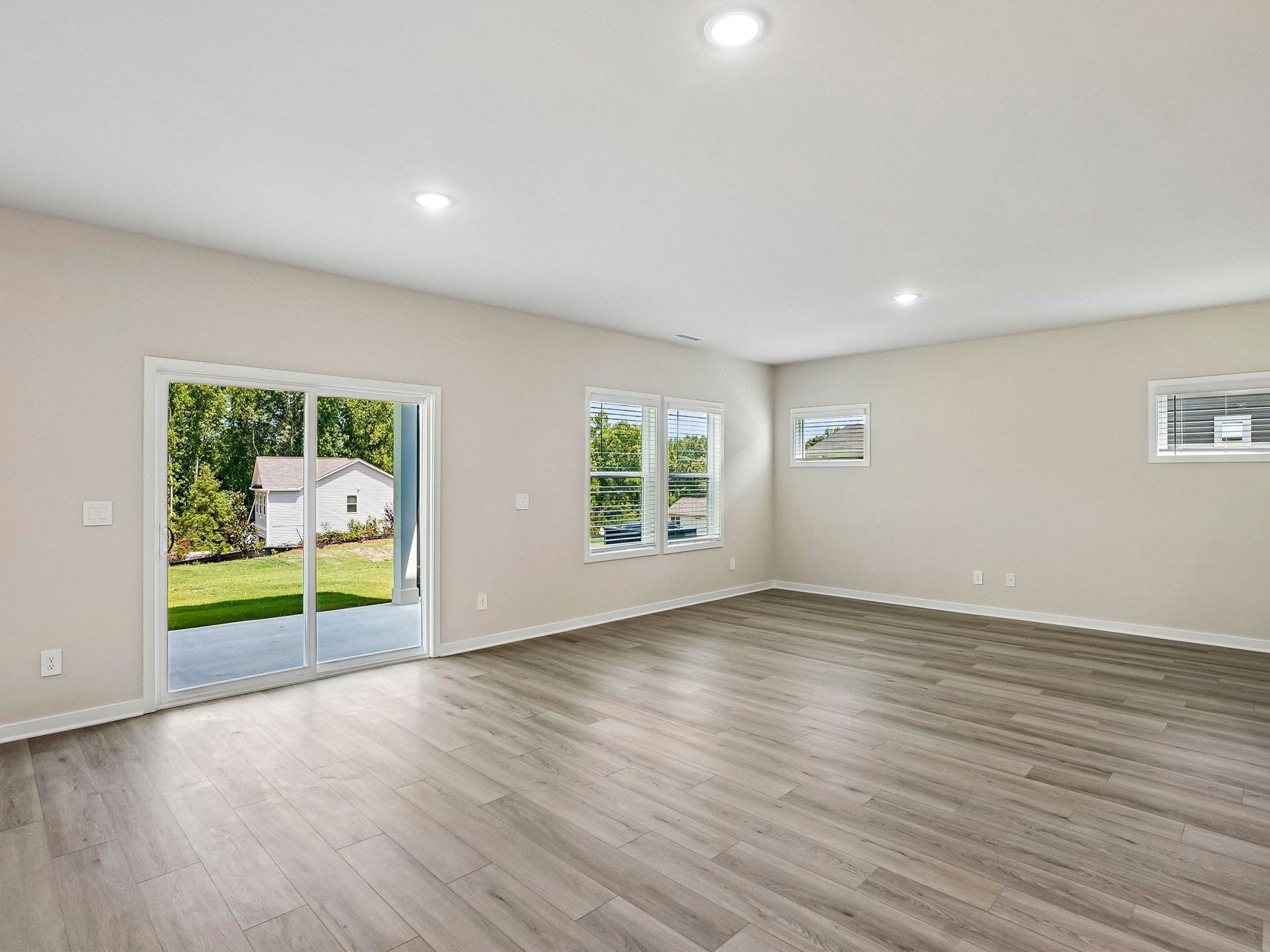 Great room in the Wilson floorplan at a Meritage Homes community in Clayton, NC.