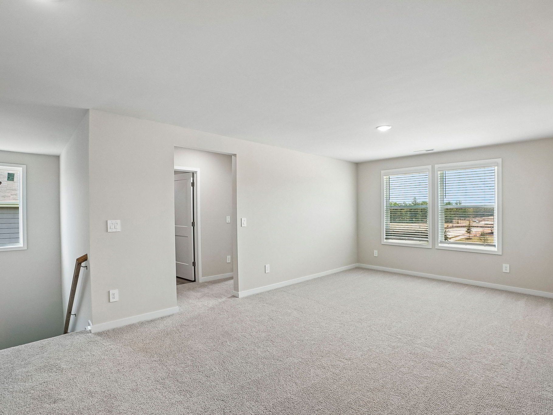 Primary bedroom in the Wilson floorplan at a Meritage Homes community in Clayton, NC.