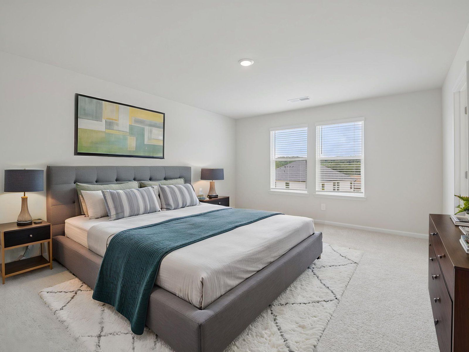 The Charm Linen interior package modeled at Northwoods at Mirror Lake.