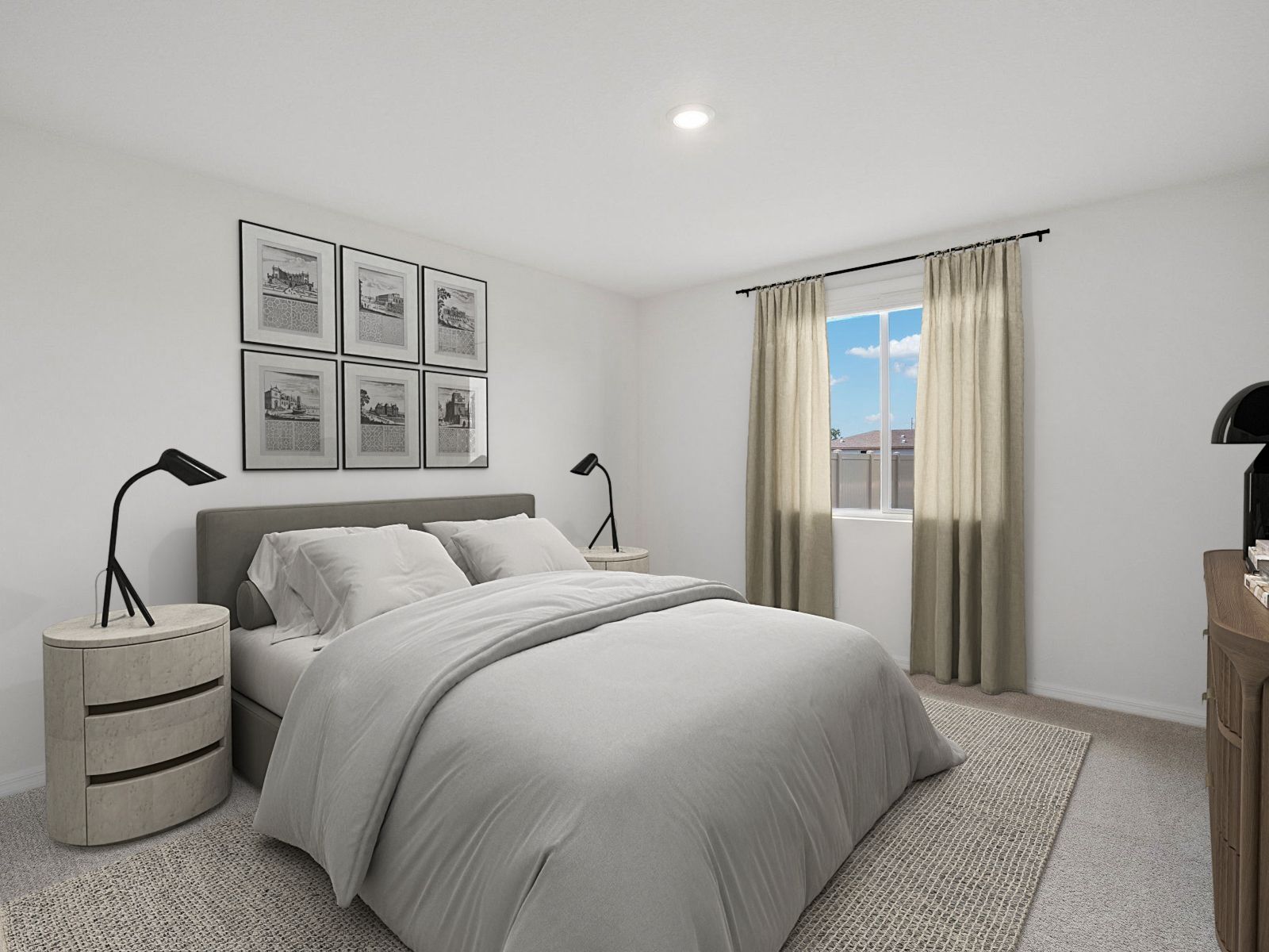 Primary Bedroom Virtually Staged