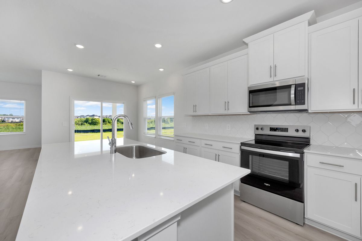 The Sherwood floorplan with the Essence White interior package.
