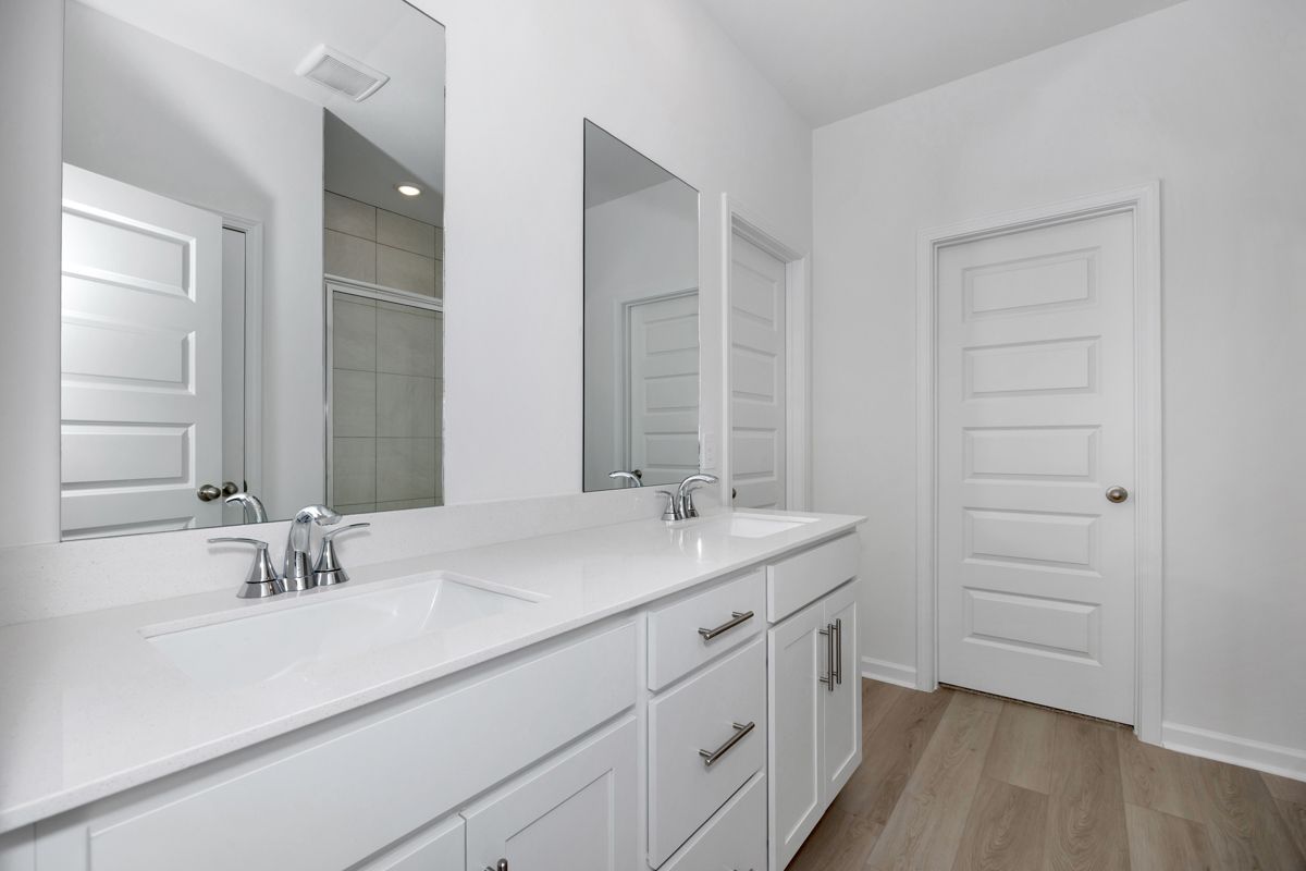 The Sherwood floorplan with the Essence White interior package.