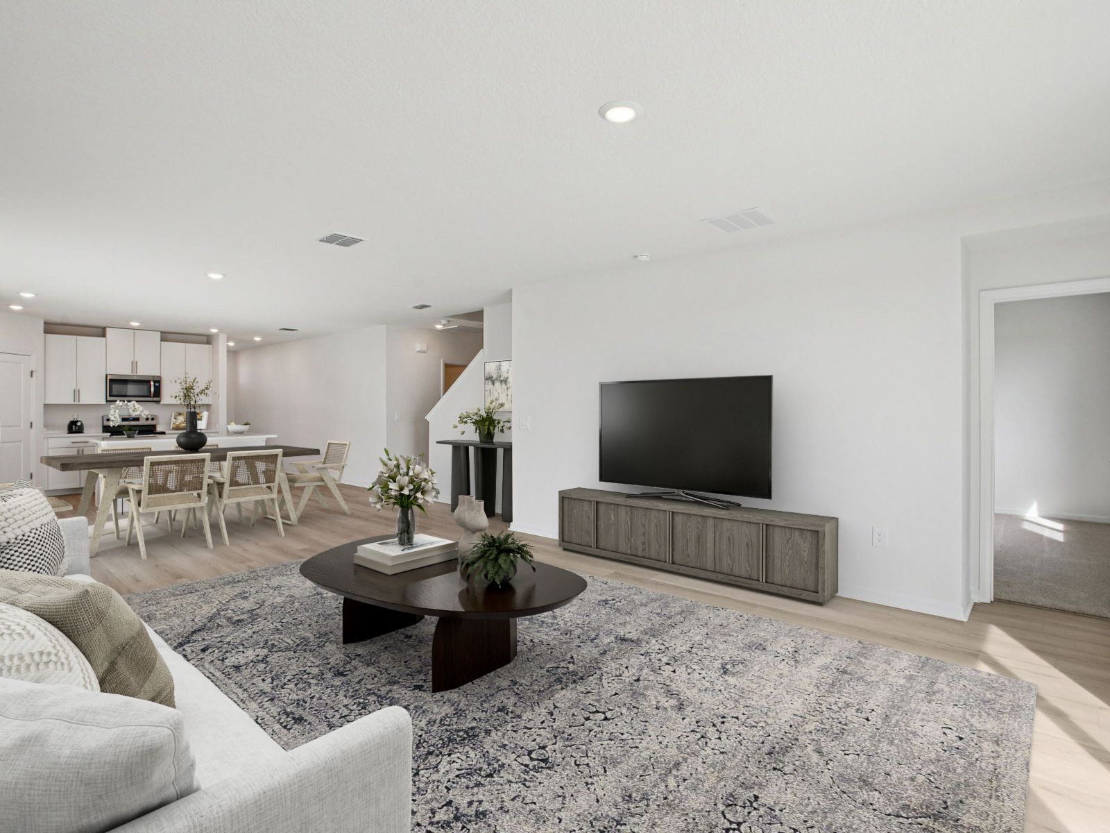 Living Space Virtually Staged