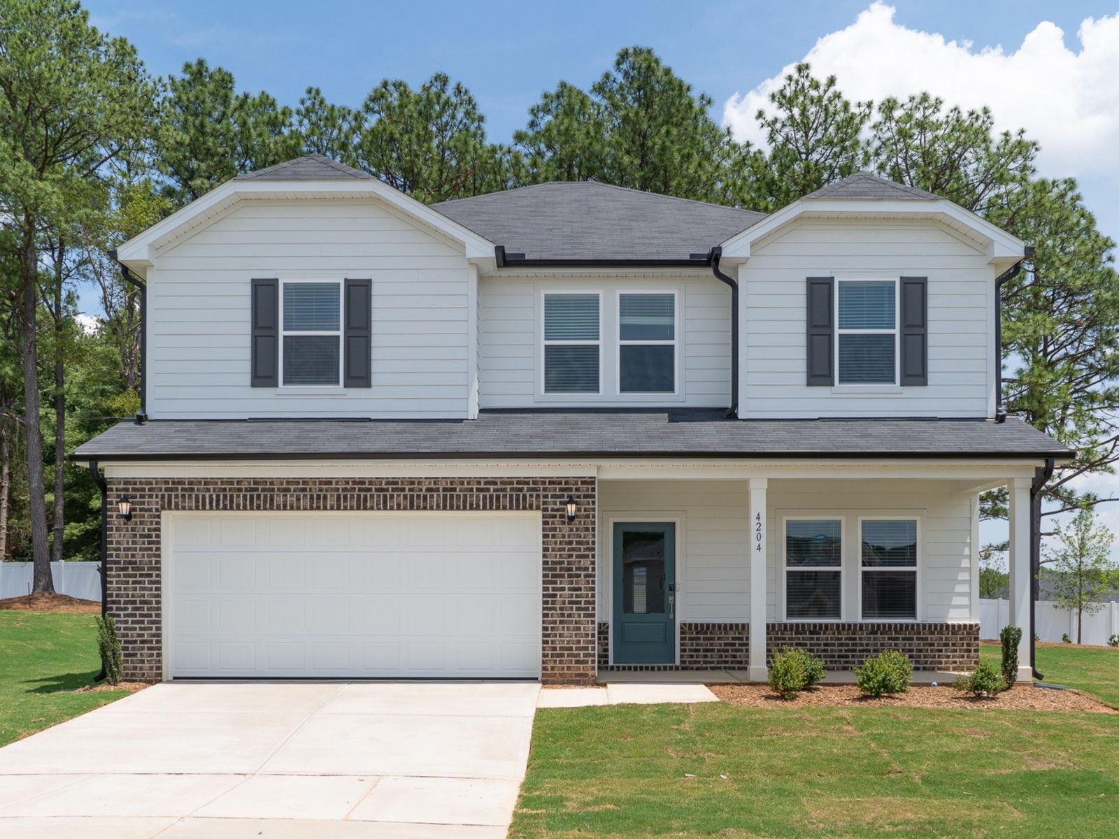 Brentwood front exterior at 4204 Wesley Chapel Way in Raleigh, NC.