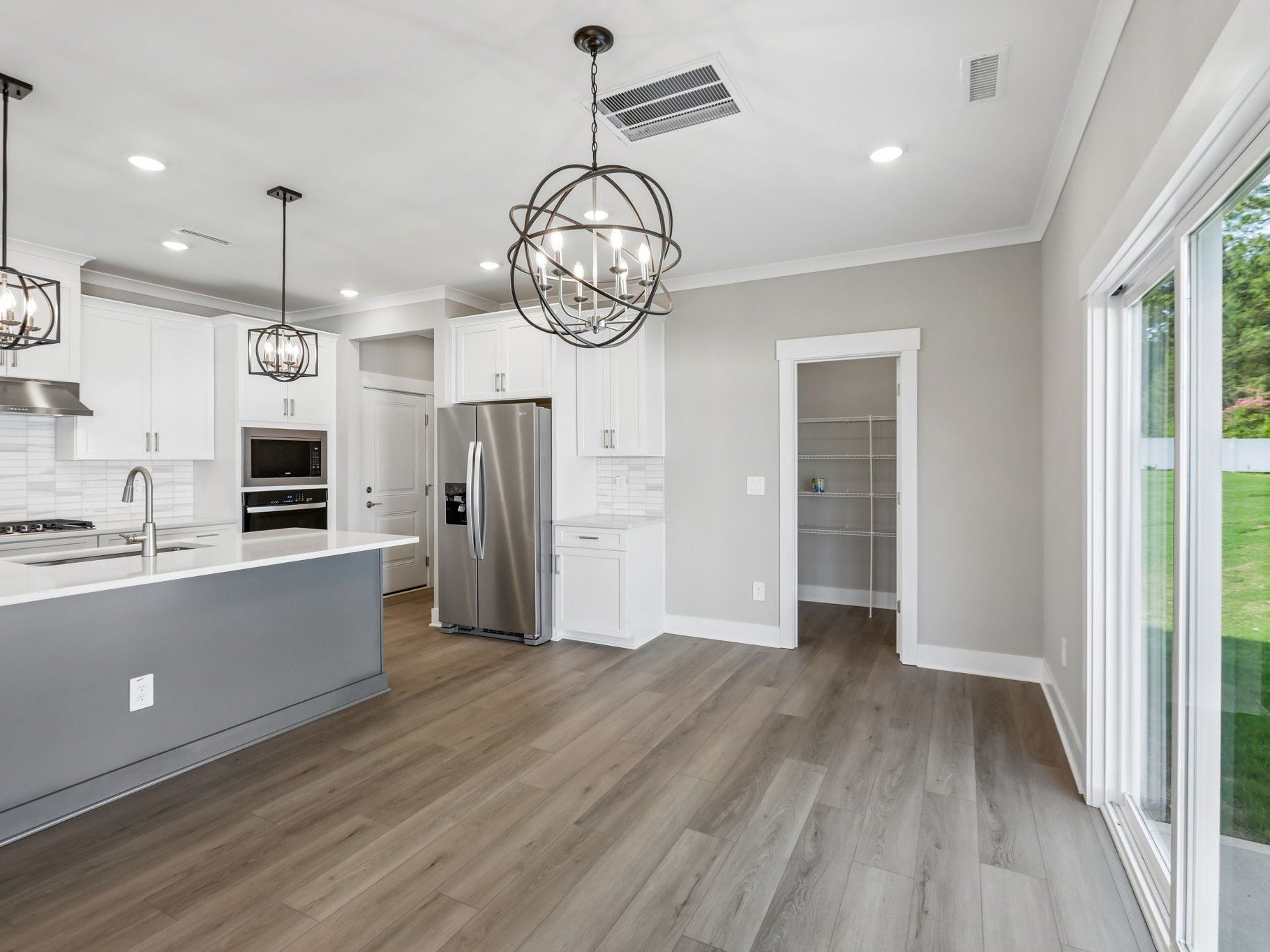Dining area in the Brentwood floorplan at a Meritage Homes community in Raleigh, NC.