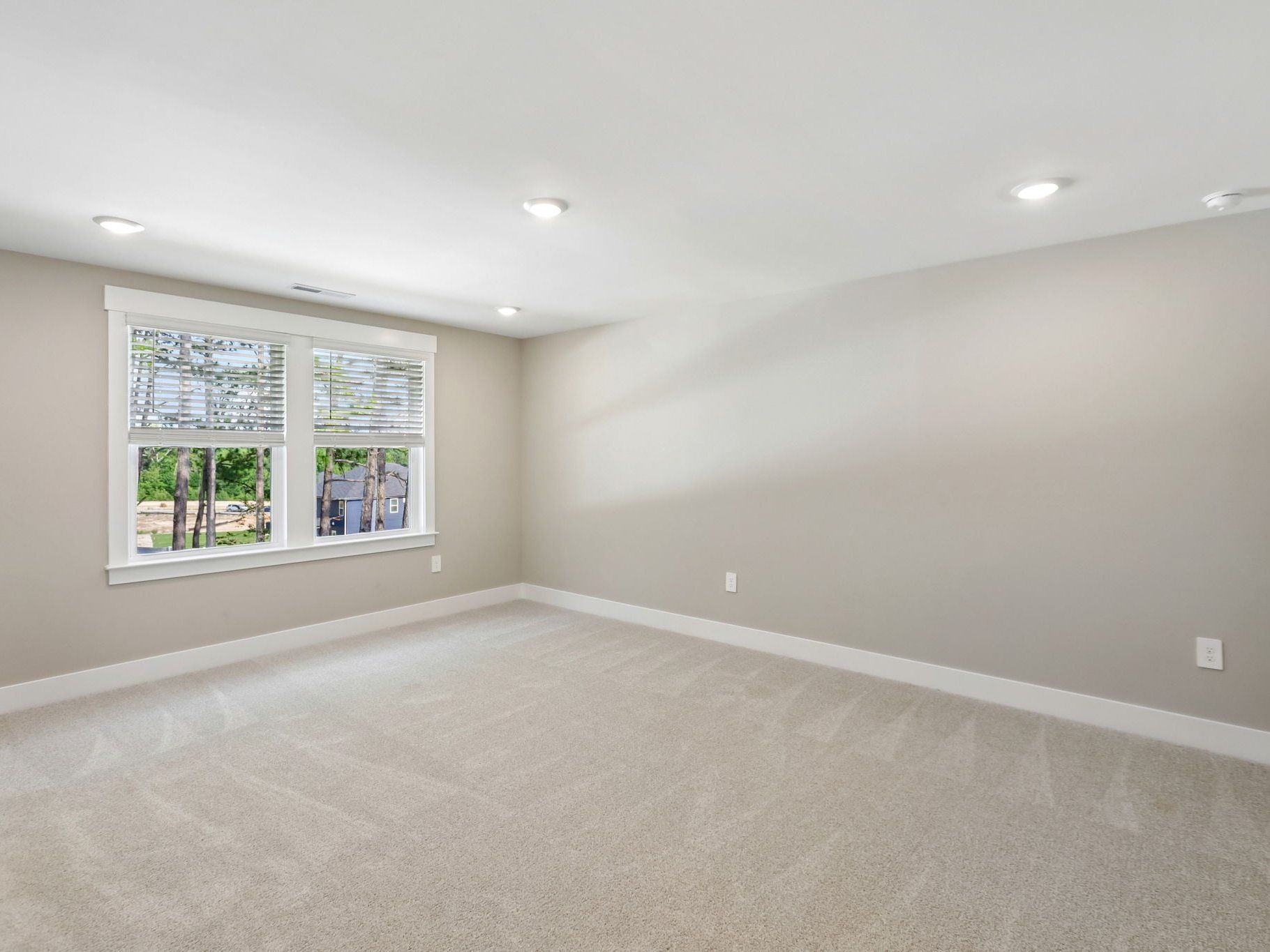 Primary bedroom in the Brentwood floorplan at a Meritage Homes community in Raleigh, NC.