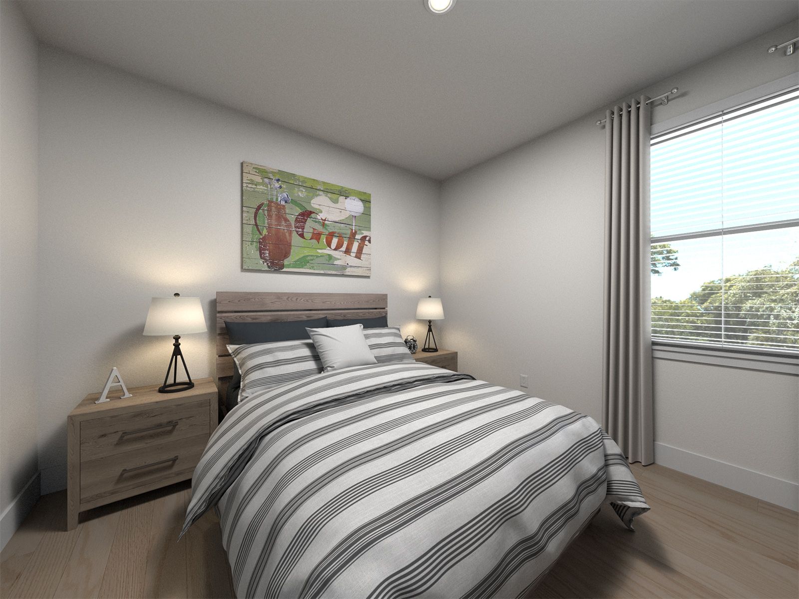 Secondary bedroom in the Fraser floorplan.