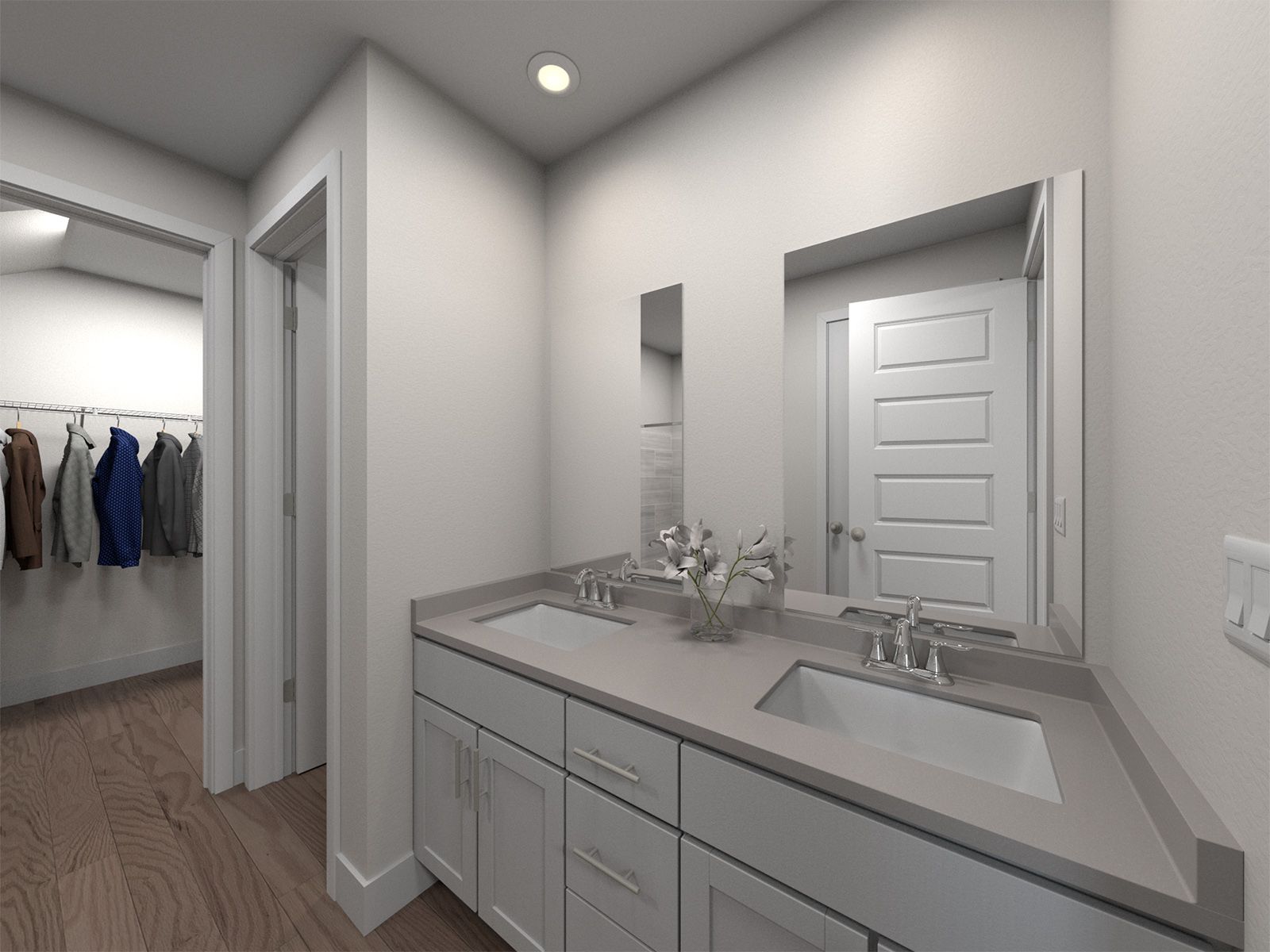 Primary bathroom in the Mackenzie floorplan.