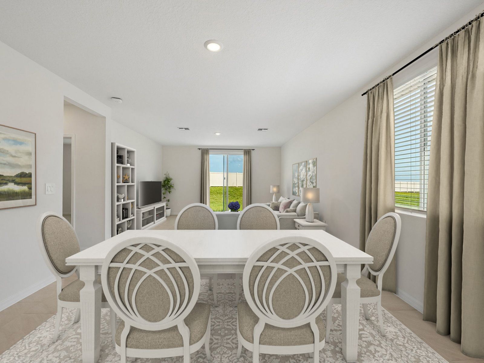 Dining Virtually Staged