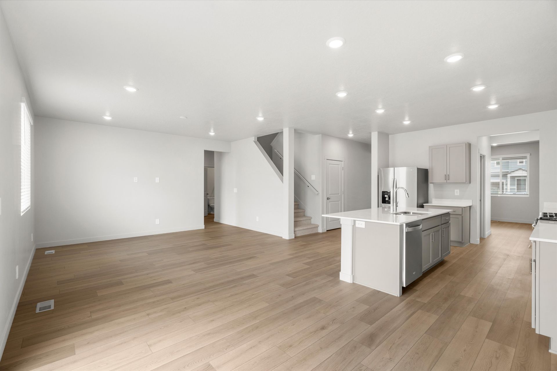 Kitchen and Living Area