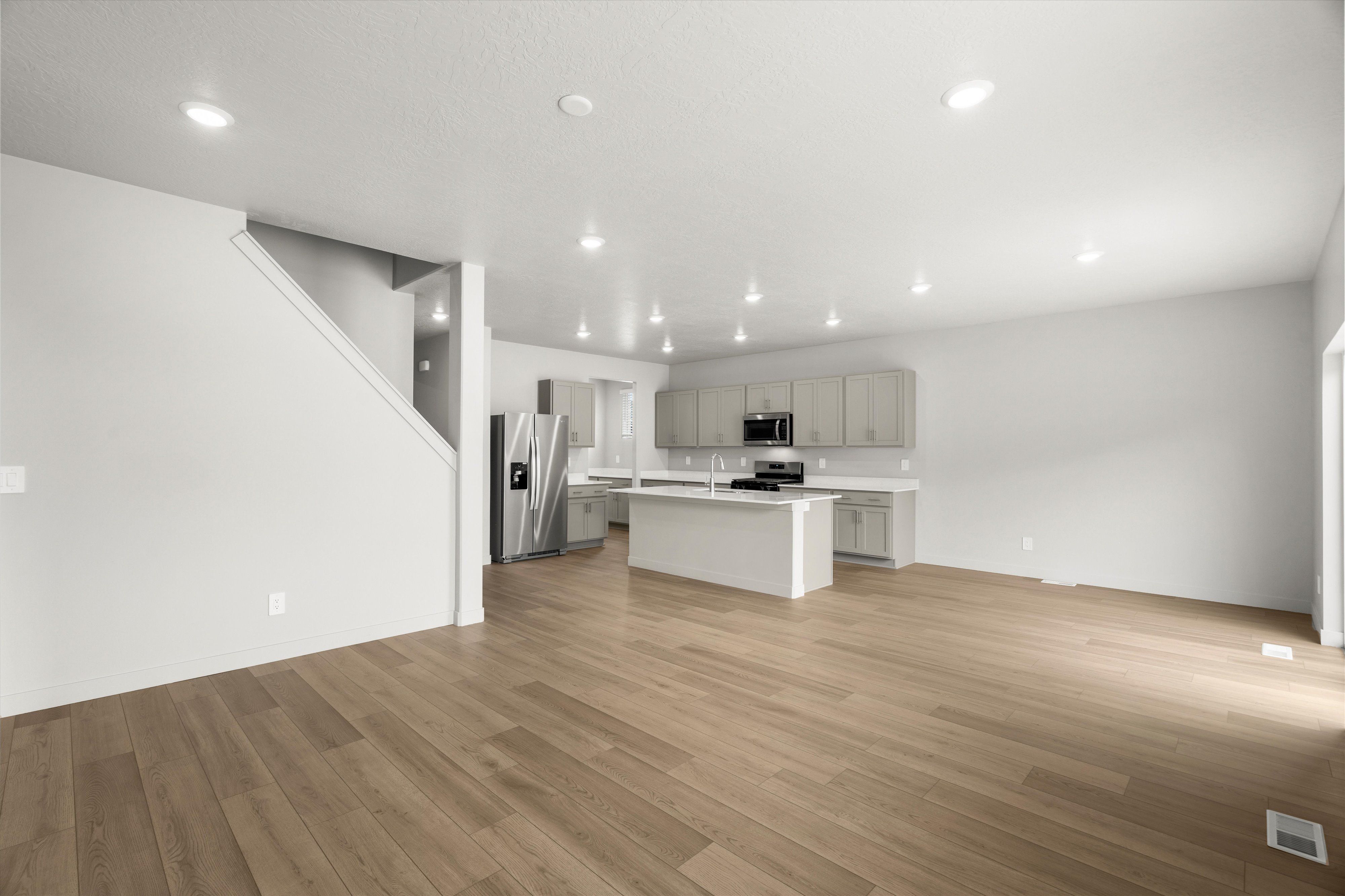 Kitchen and Living Area