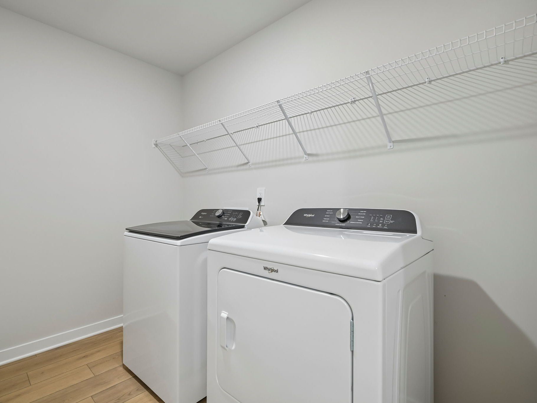 Laundry room in the Chatham floorplan at a Meritage Homes community in Wendell, NC.