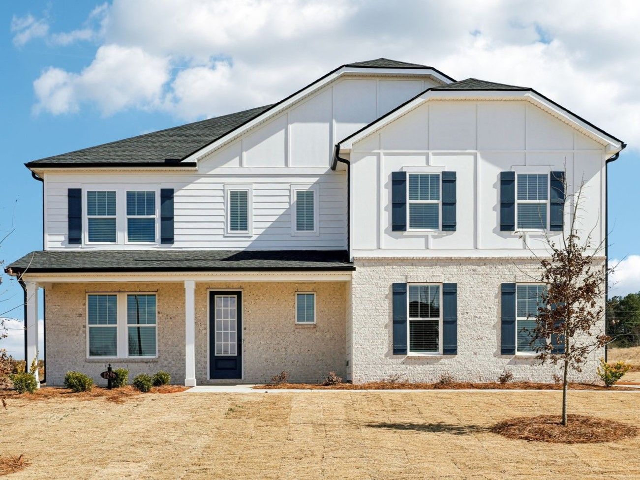 The Orchard Park floorplan with Elevation N modeled at River Pointe.