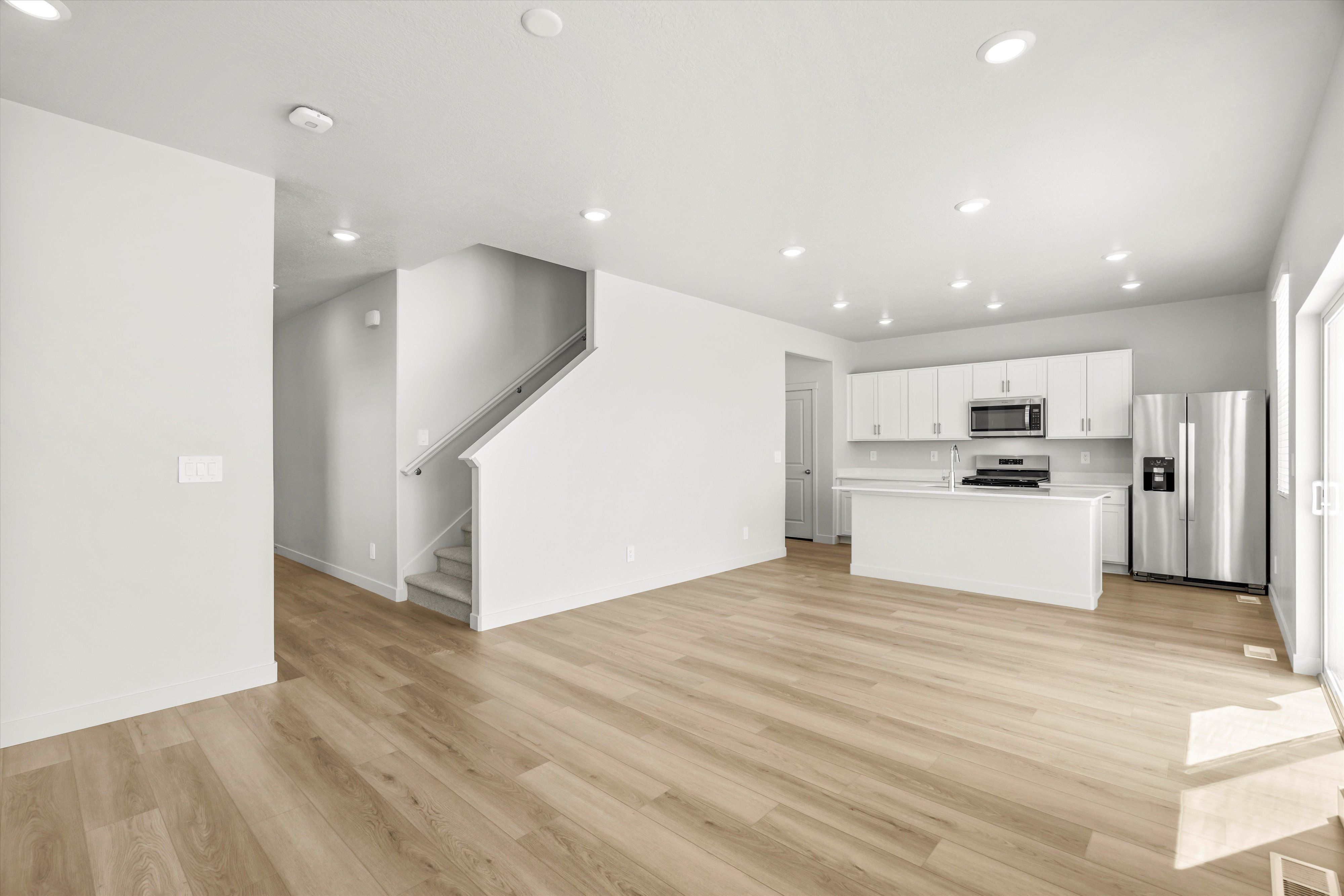 Kitchen and Living Area