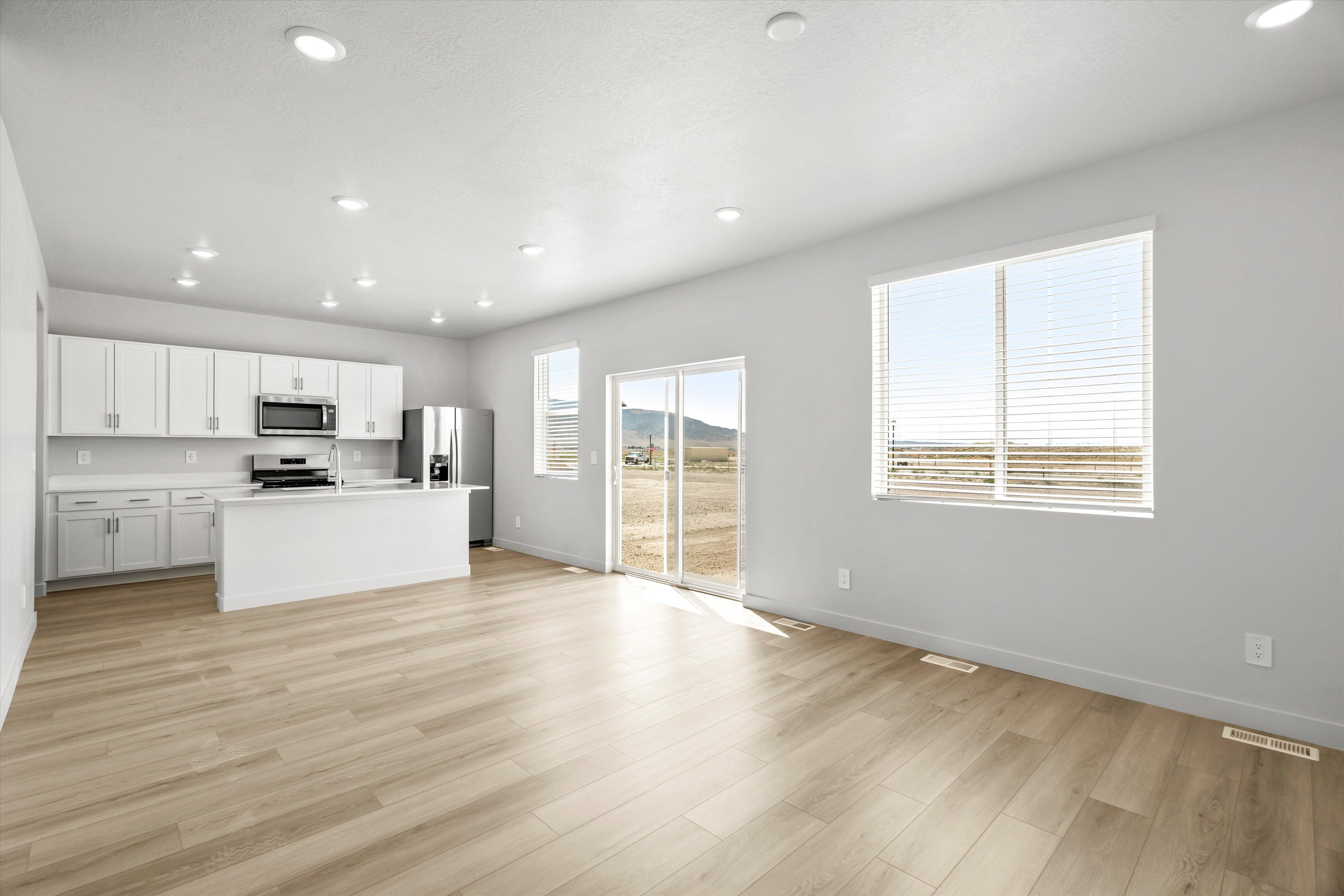 Kitchen and Living Area