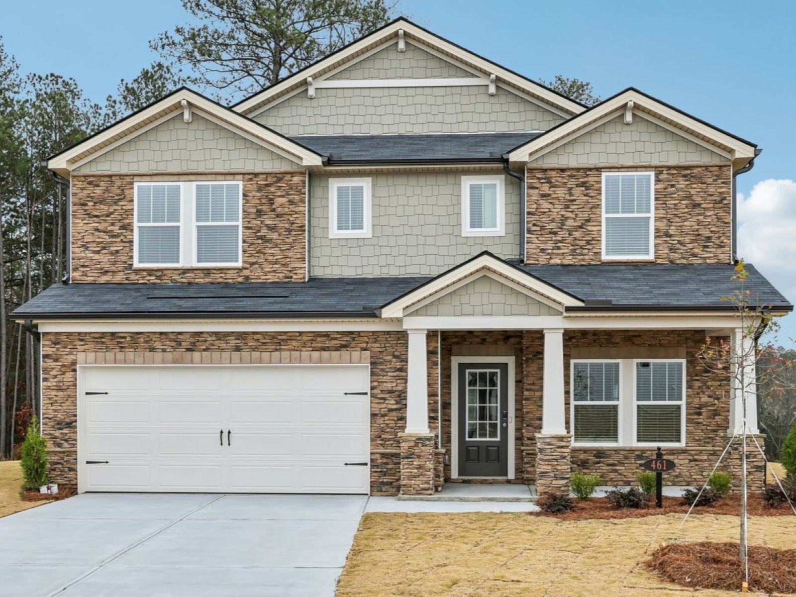 Johnson Basement - Parkside at Grayson: Grayson, Georgia - Meritage Homes
