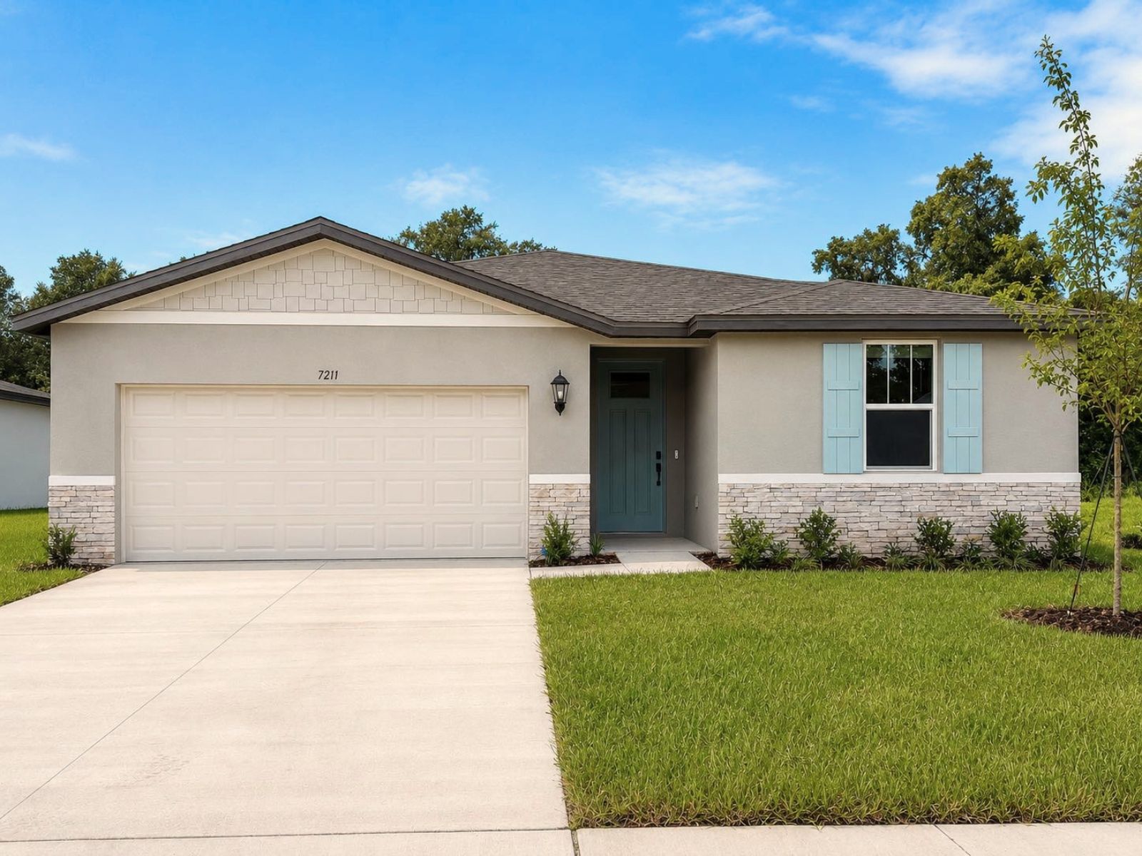Front Exterior of the 7211 Ray Creek Dr