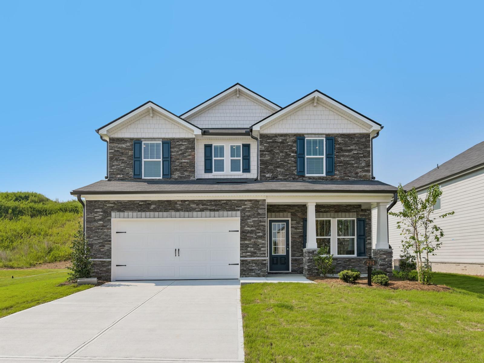 Dakota Basement - Preserve at Mountain Creek: Pendergrass, Georgia - Meritage Homes
