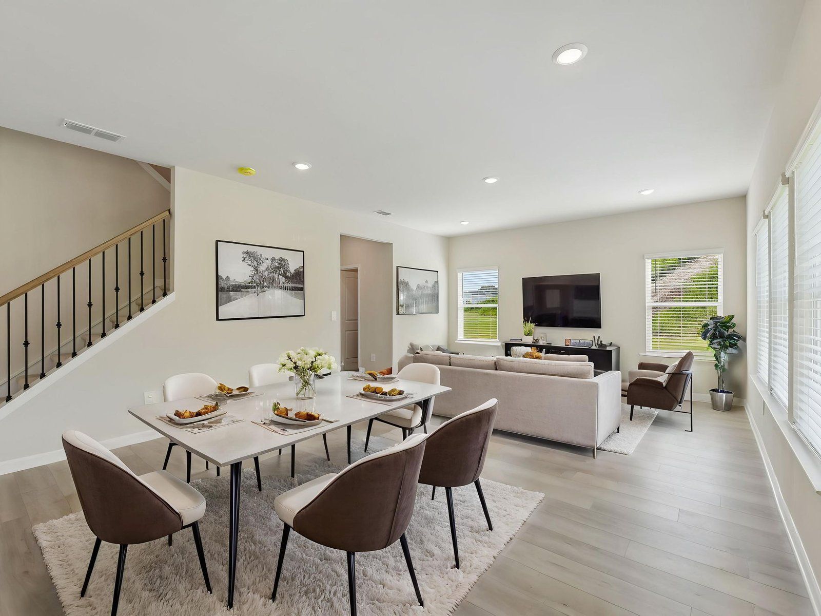 The Fresh Harbor interior package modeled at Preserve at Mountain Creek.